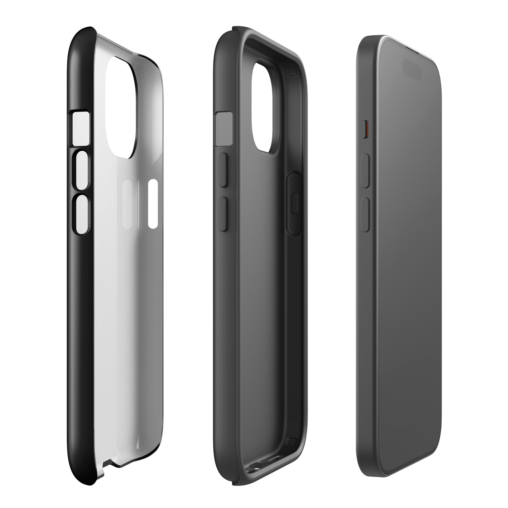 Stylish Phone Case for iPhone with heart and script love design, offering robust protection and minimalist elegance.