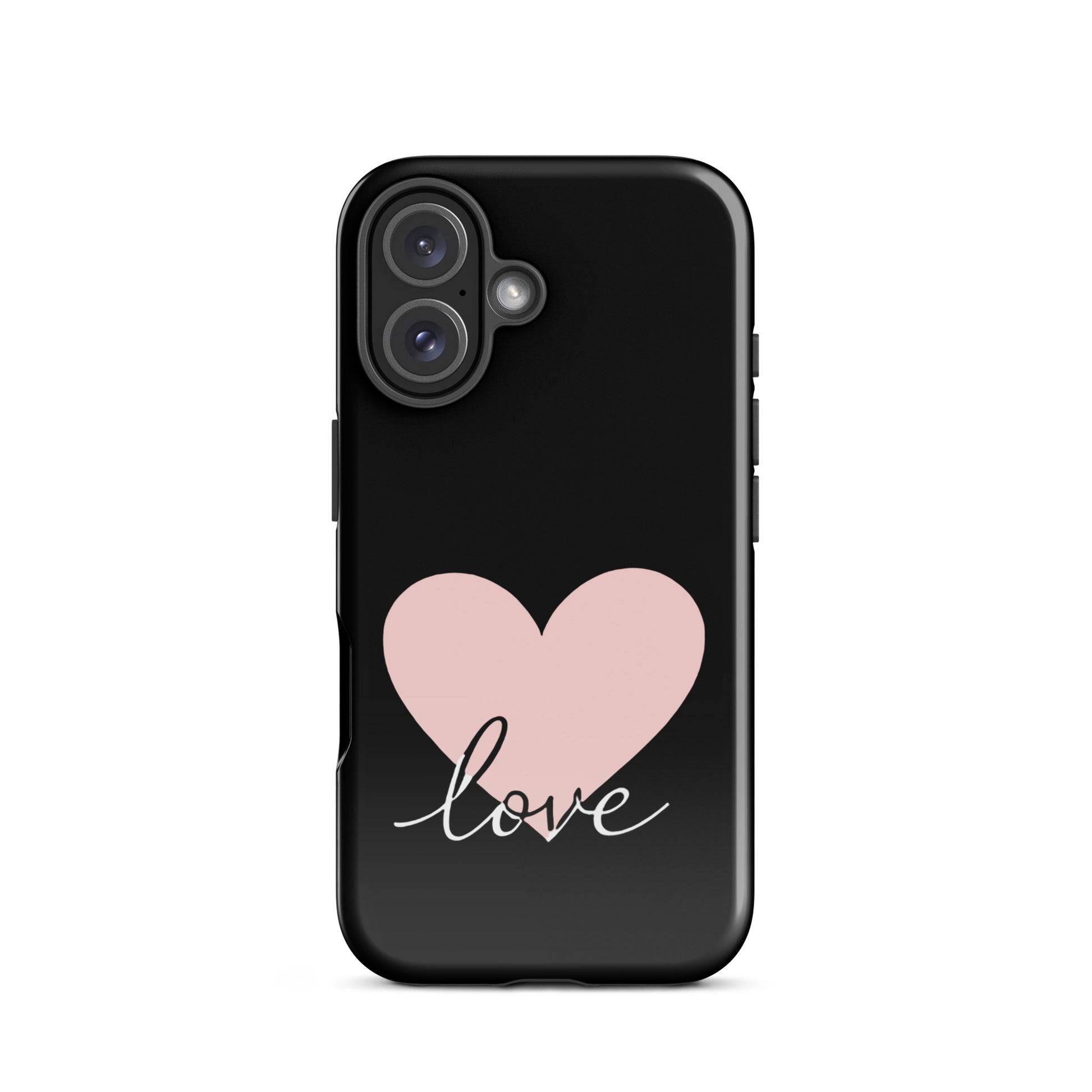 Phone Case for iPhone with heart and script love design, offering minimalist charm and protection in a stylish accessory.