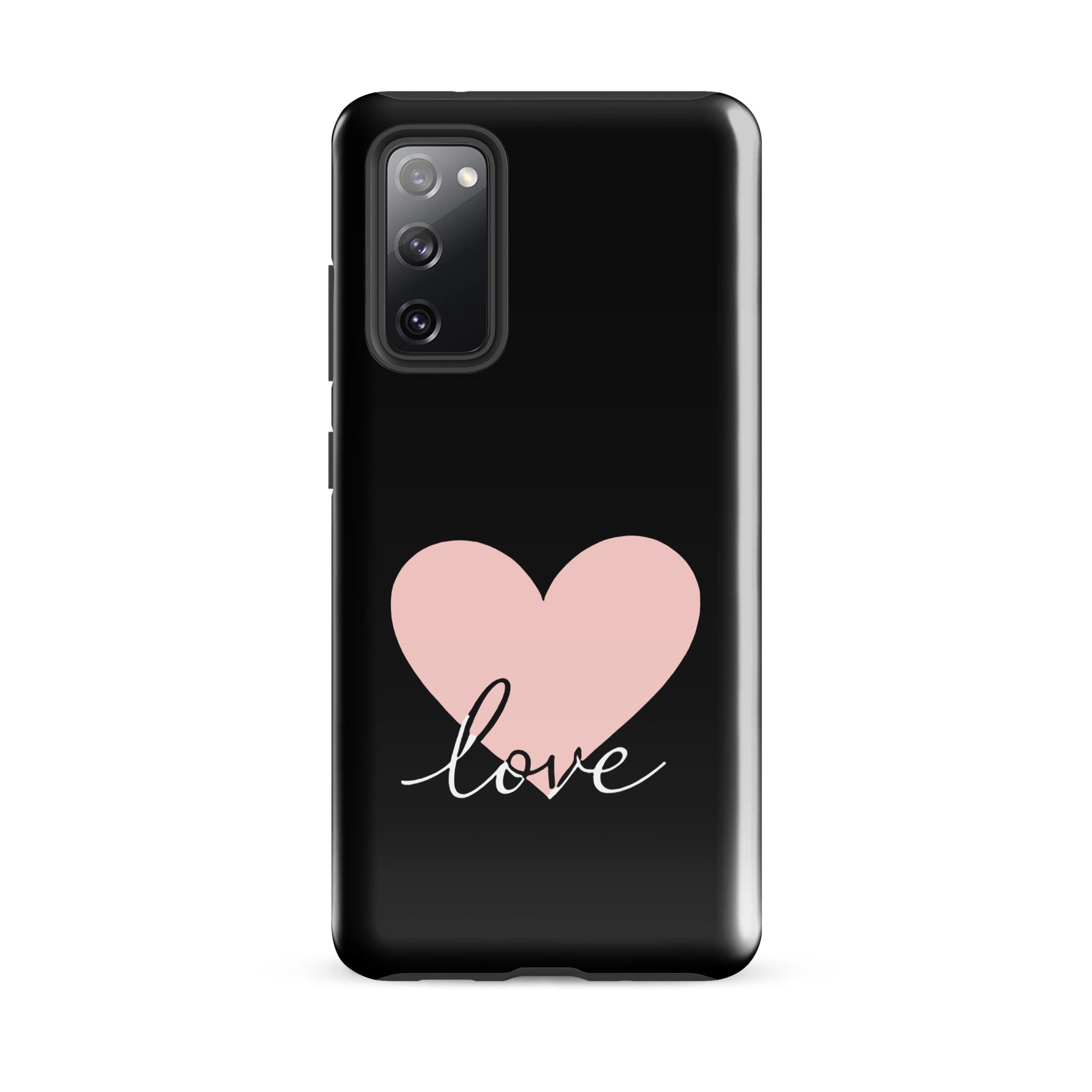 Phone Case Samsung Galaxy with heart and script love design