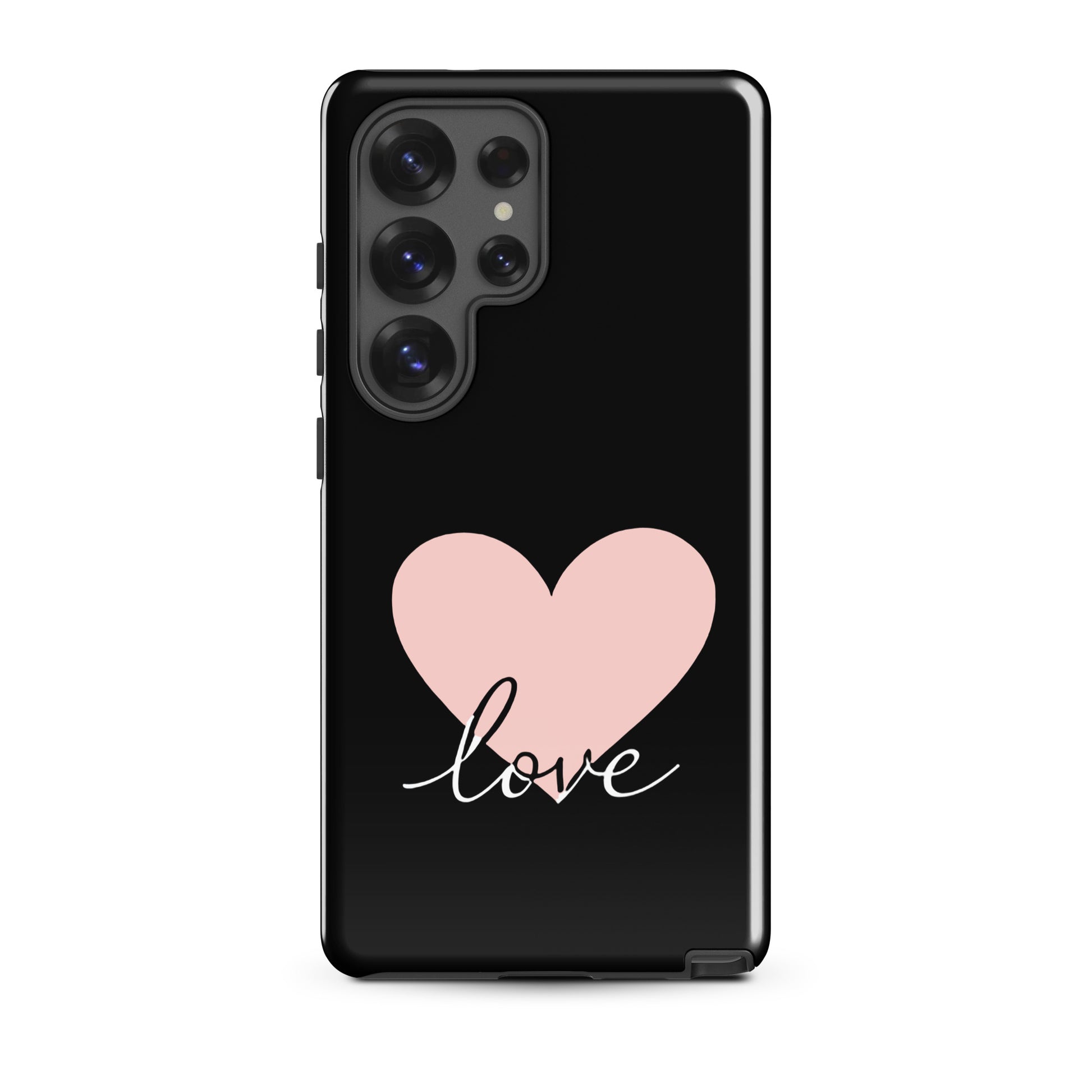 Phone Case Samsung Galaxy with heart and script love design for stylish protection