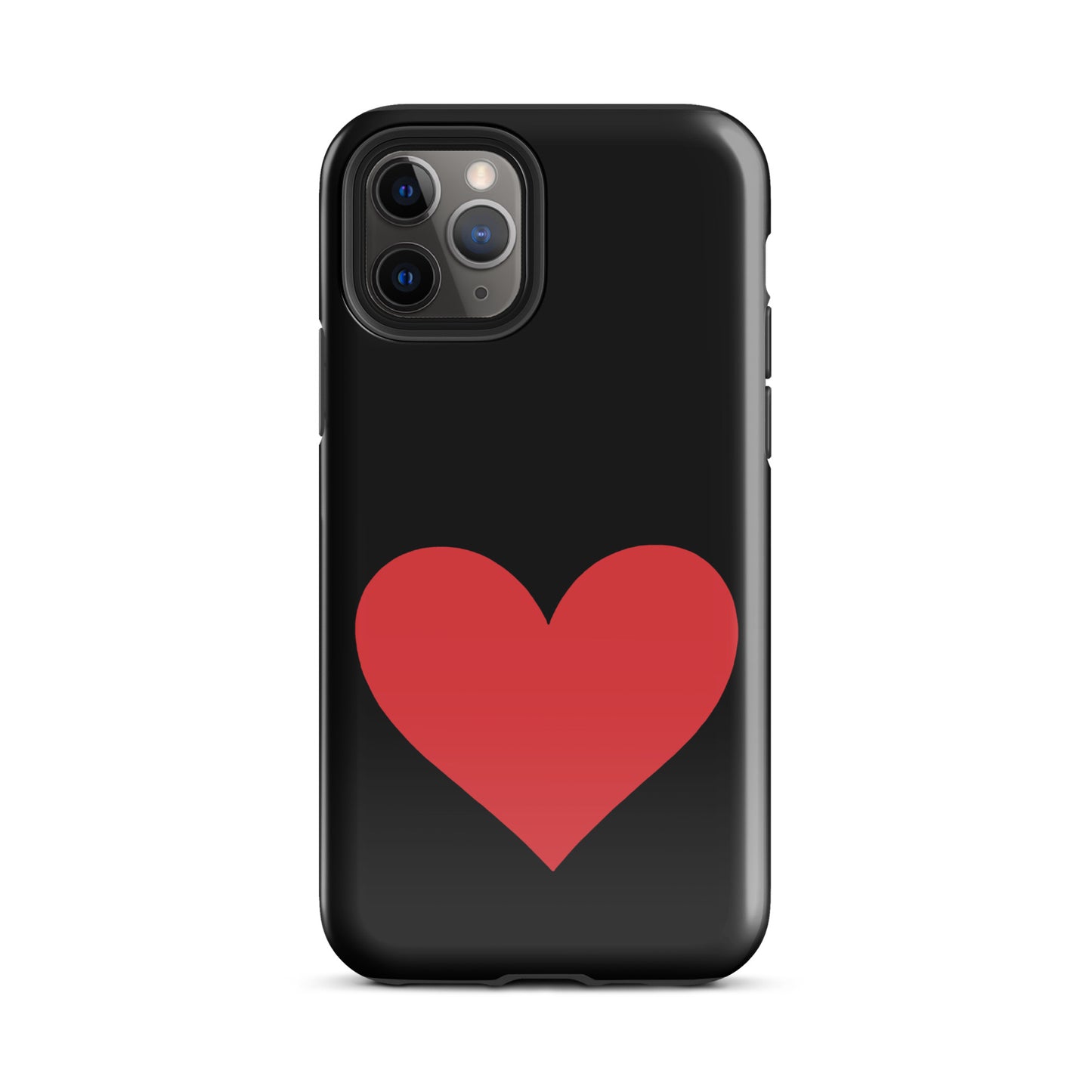 Phone Case with heart design, vibrant color options for iPhone. Stylish and durable protection with love-themed graphic.