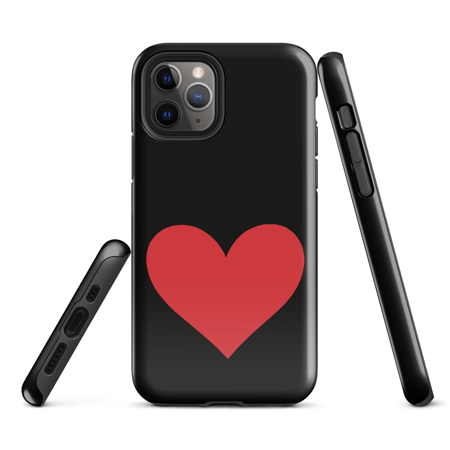 Phone Case with heart design for iPhone in vibrant colors, showcasing style and protection. Expressive and durable accessory.