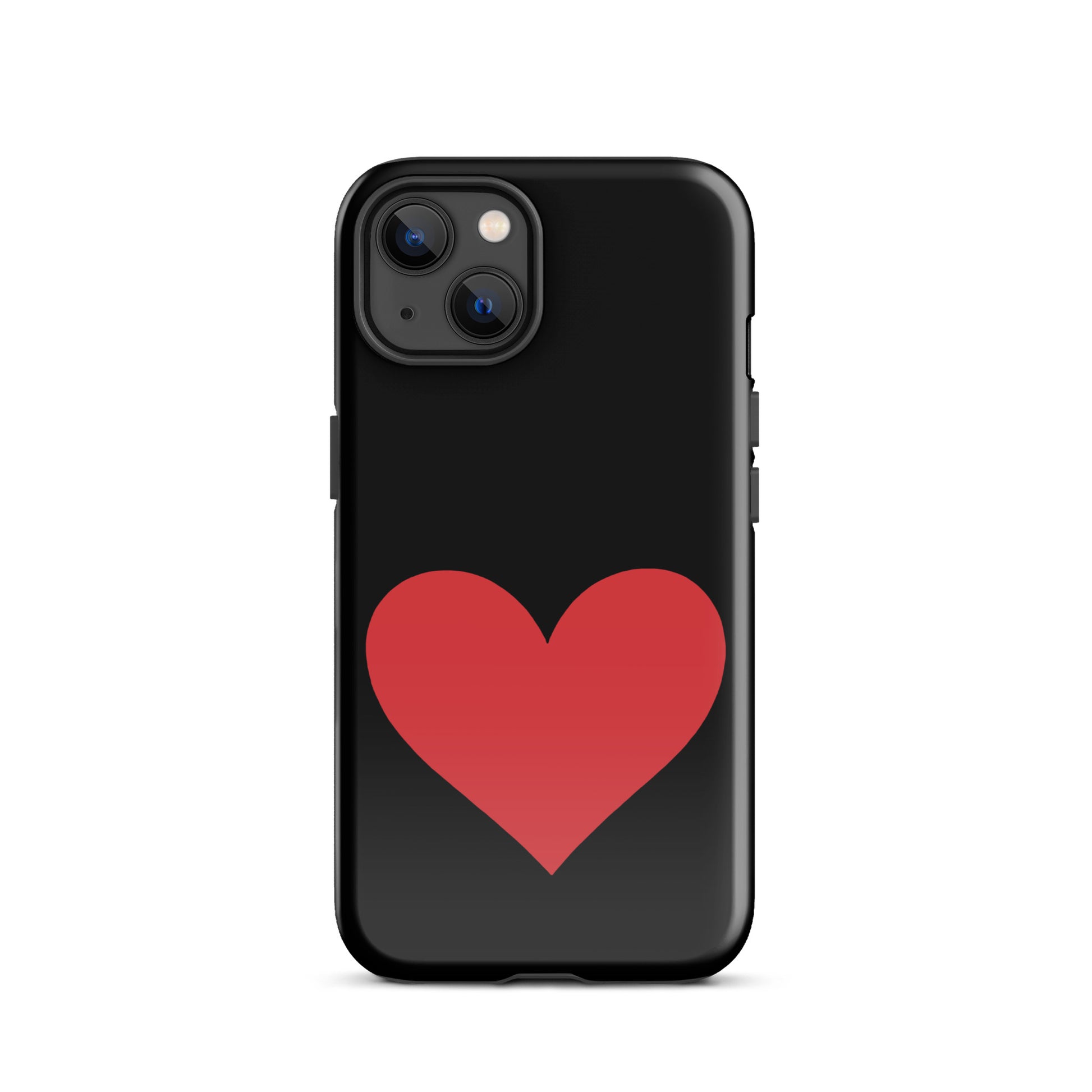 Phone Case for iPhone with red heart design in vibrant colors, offering stylish protection.