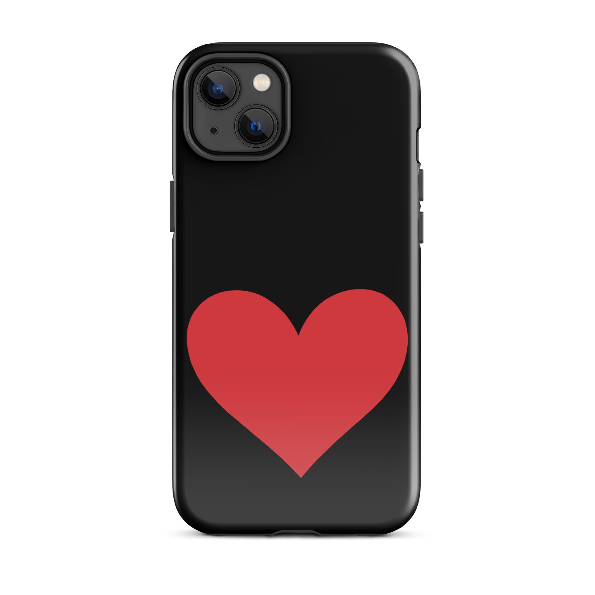 Phone Case for iPhone with heart design in vibrant colors, bold and protective style for classic and expressive aesthetics.