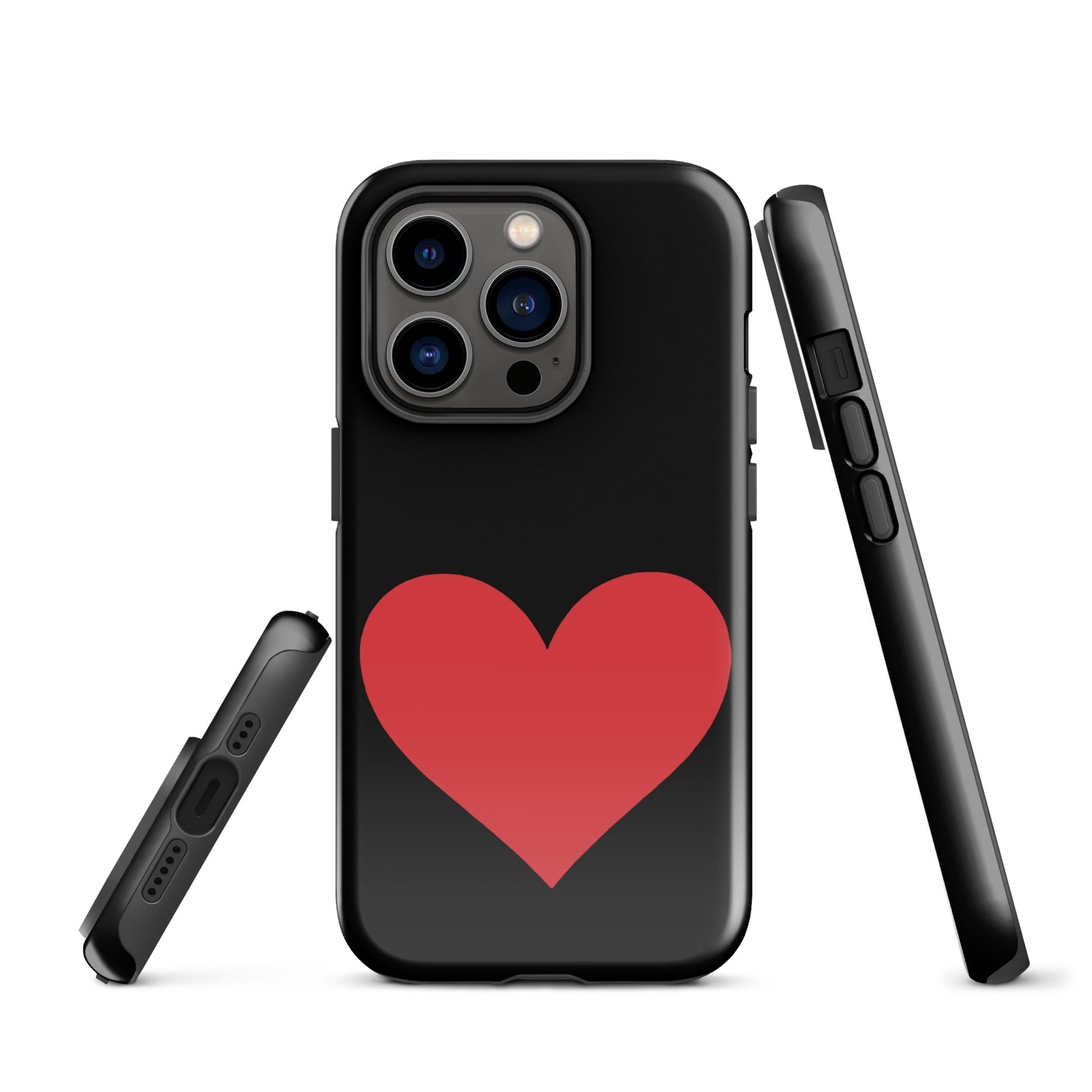 Phone Case for iPhone with heart design in vibrant colors, offering style and protection. Ideal for expressing love and personal taste.