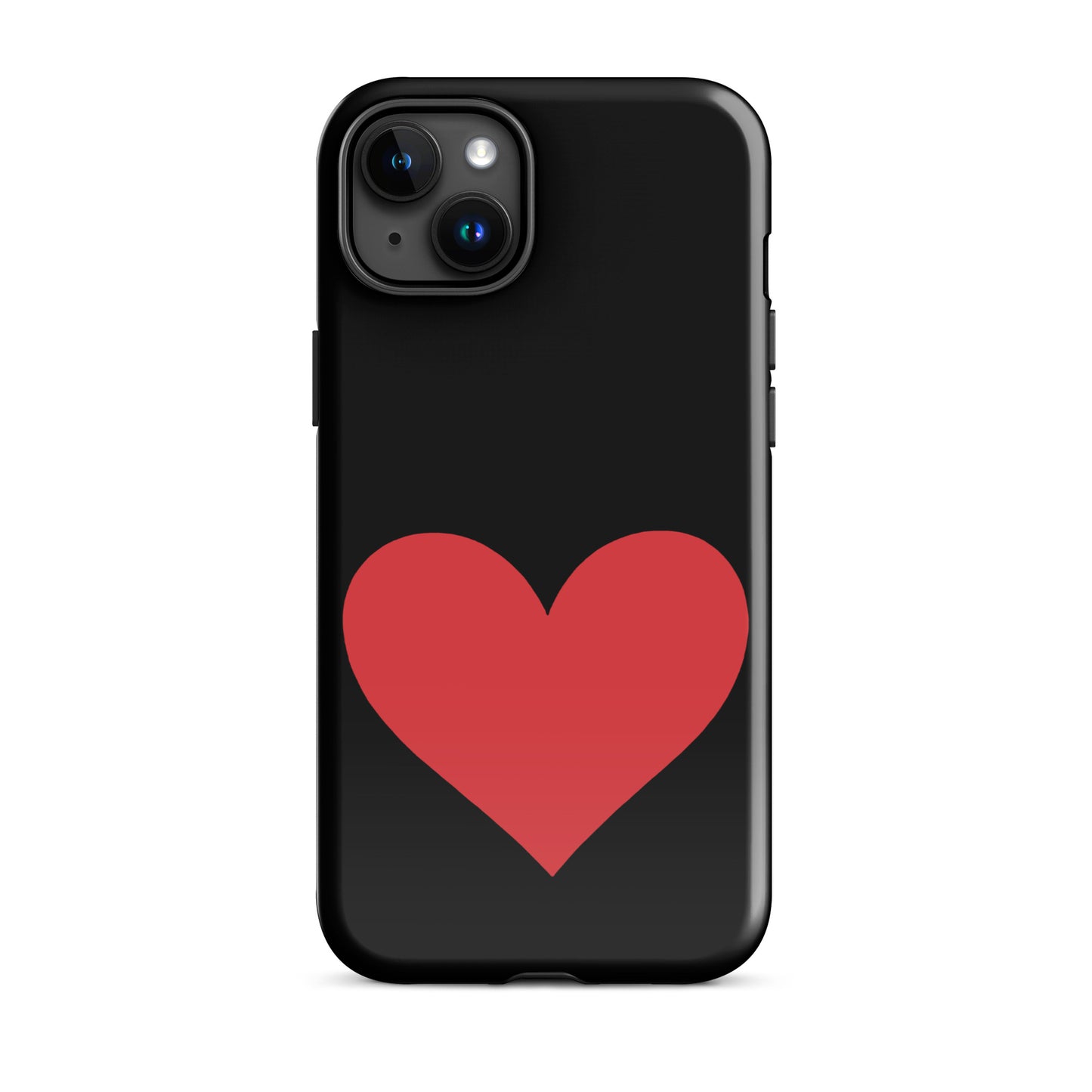 Phone Case for iPhone with red heart design in bold style, showcasing vibrant color options for expressive fashion and durability.