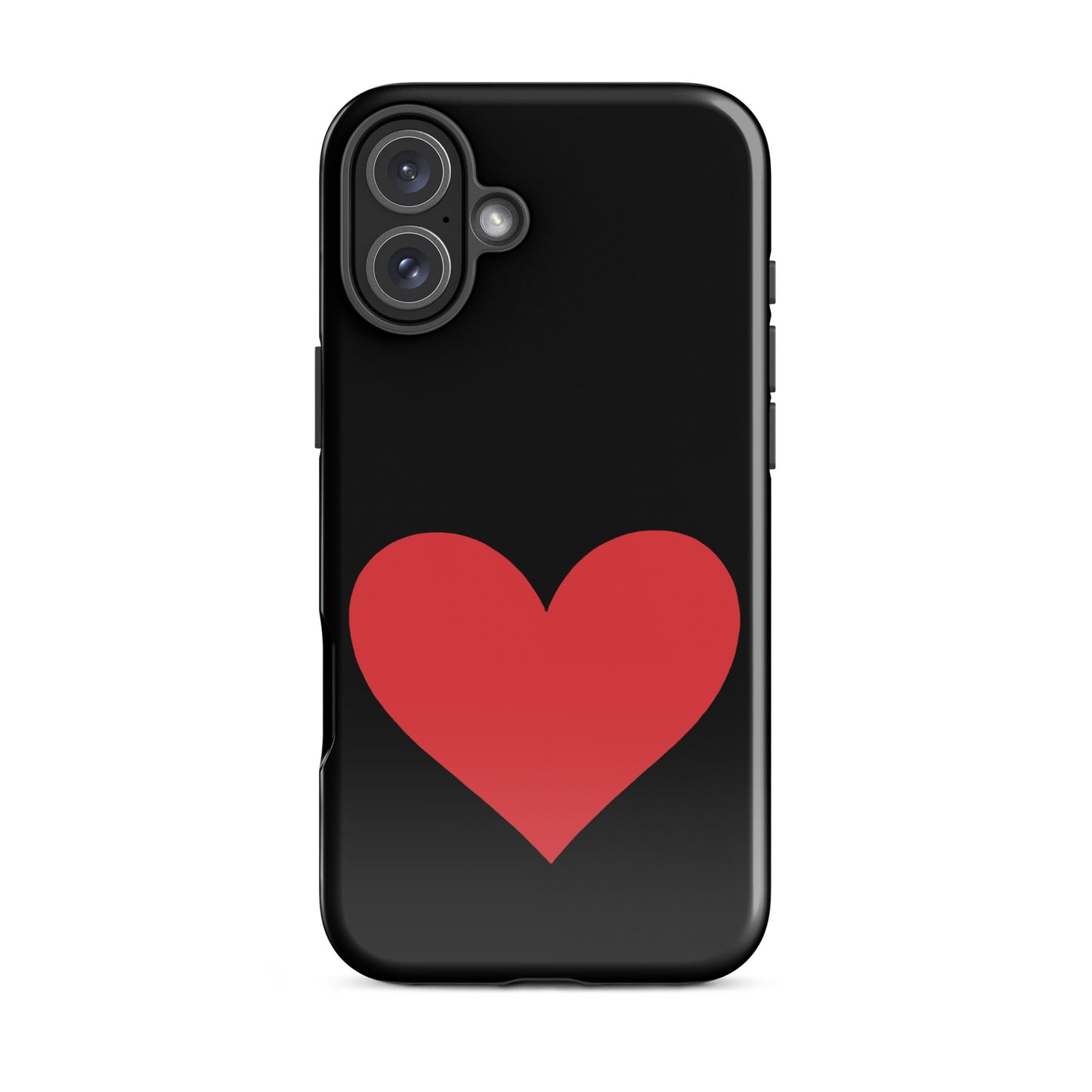 Phone Case for iPhone with red heart design in vibrant colors, offering stylish protection and expressive style.