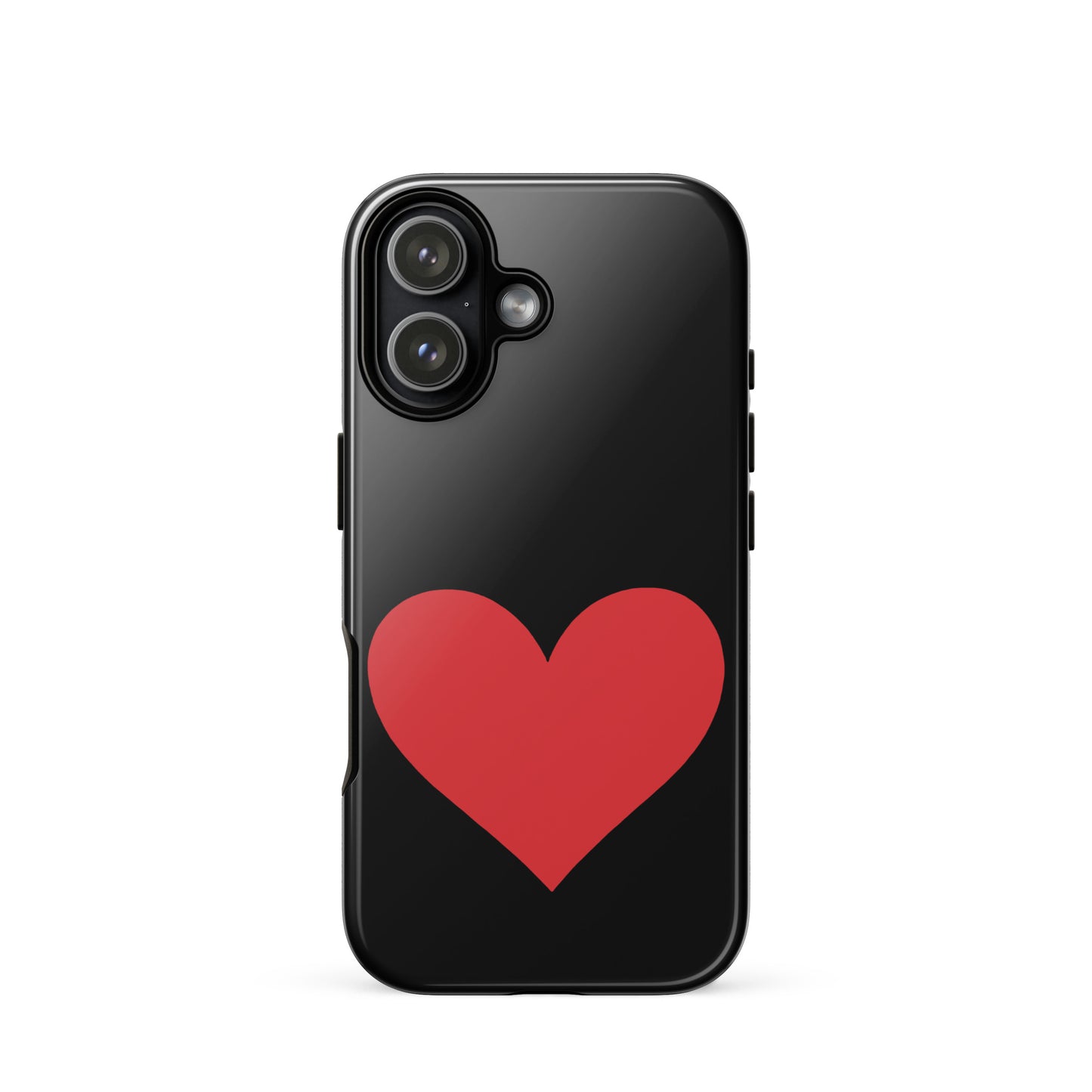 Phone Case for iPhone with heart design in bold red, showcasing vibrant style and durable protection.