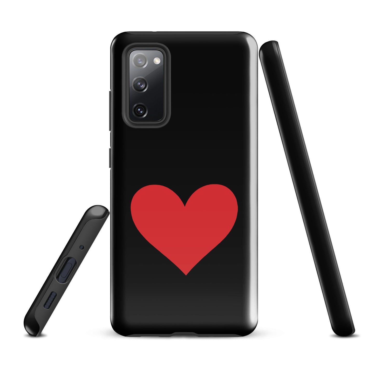 Phone Case for Samsung Galaxy with heart design in bold colors, offering style and protection.
