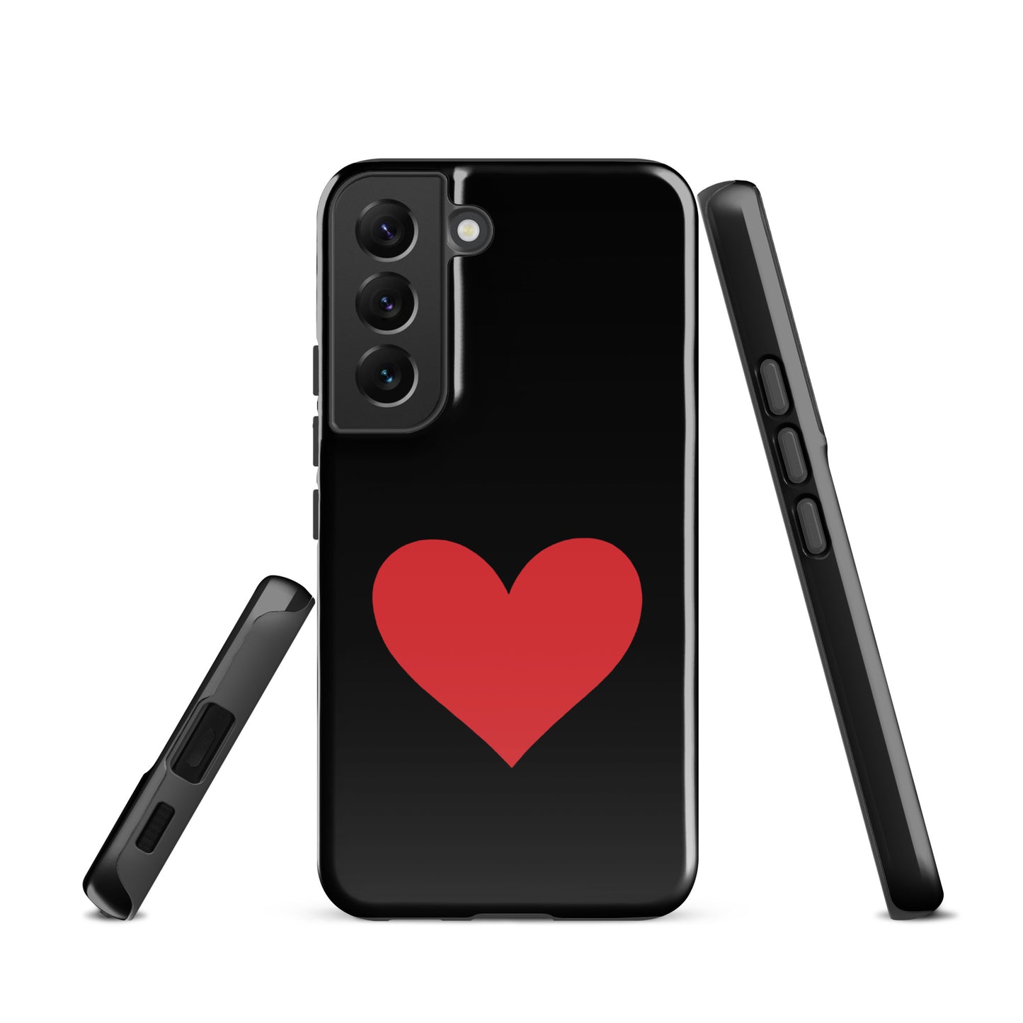 Phone Case for Samsung Galaxy with heart design in vibrant colors, offering style and durability.