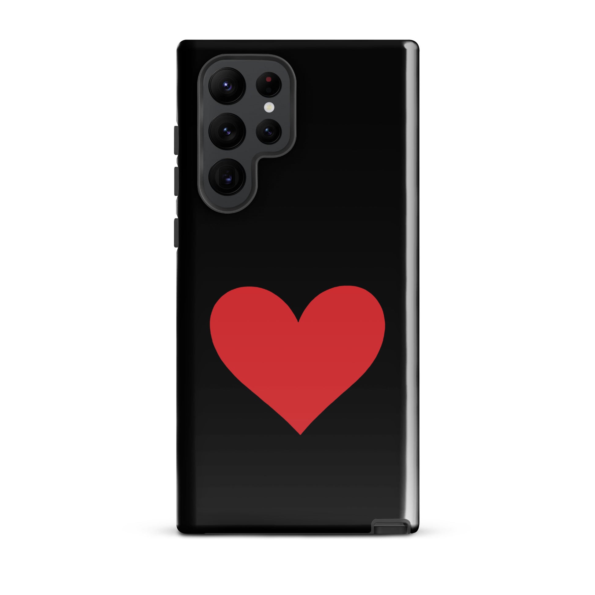 Phone Case for Samsung Galaxy with red heart design in vibrant color, perfect for style and protection.