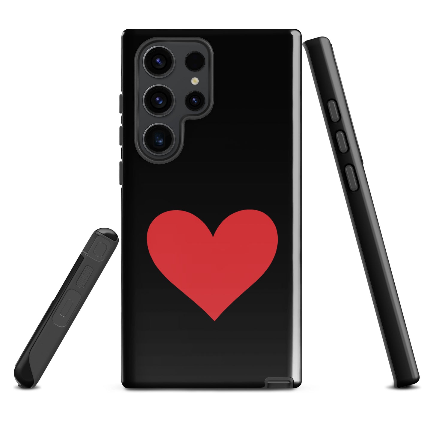 Phone Case for Samsung Galaxy with heart design in vibrant colors, showcasing personality and protection.
