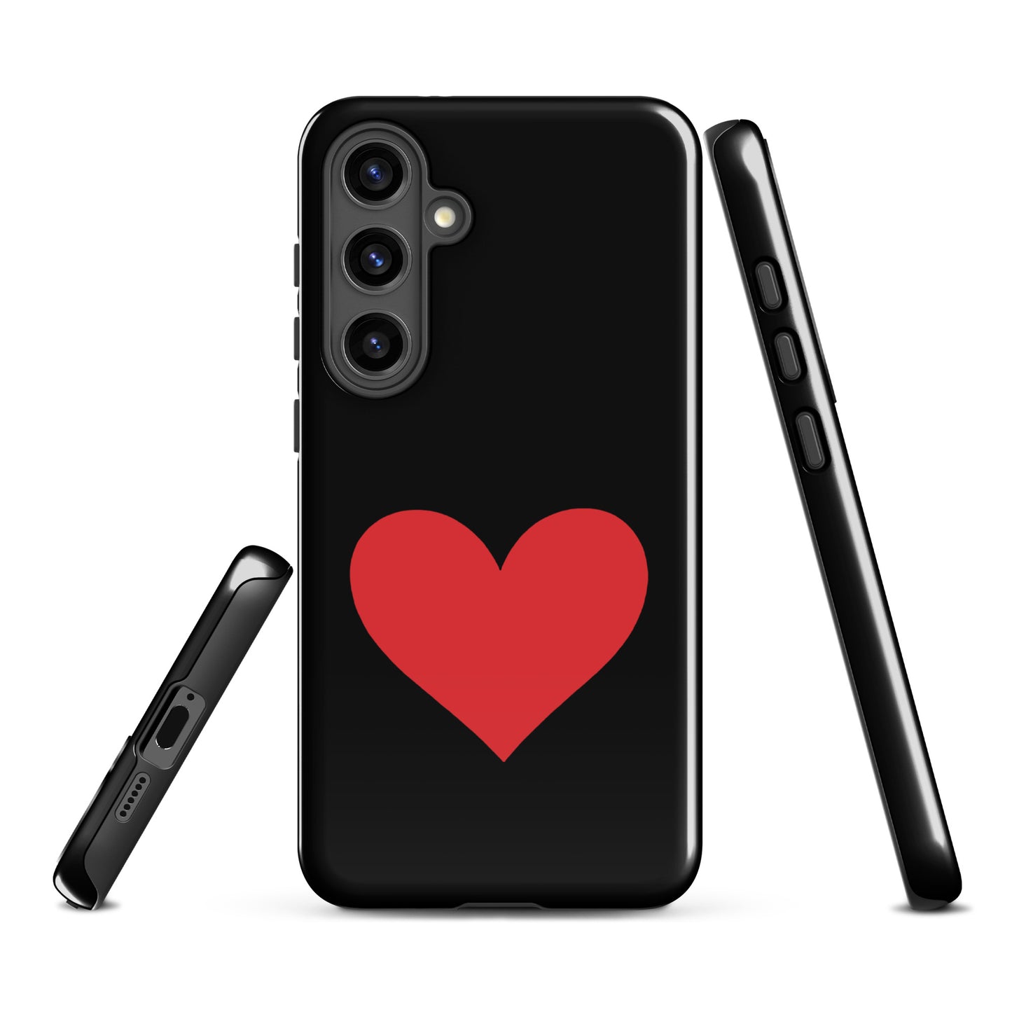 Phone Case for Samsung Galaxy with heart design in vibrant color options, expressing style and protection.
