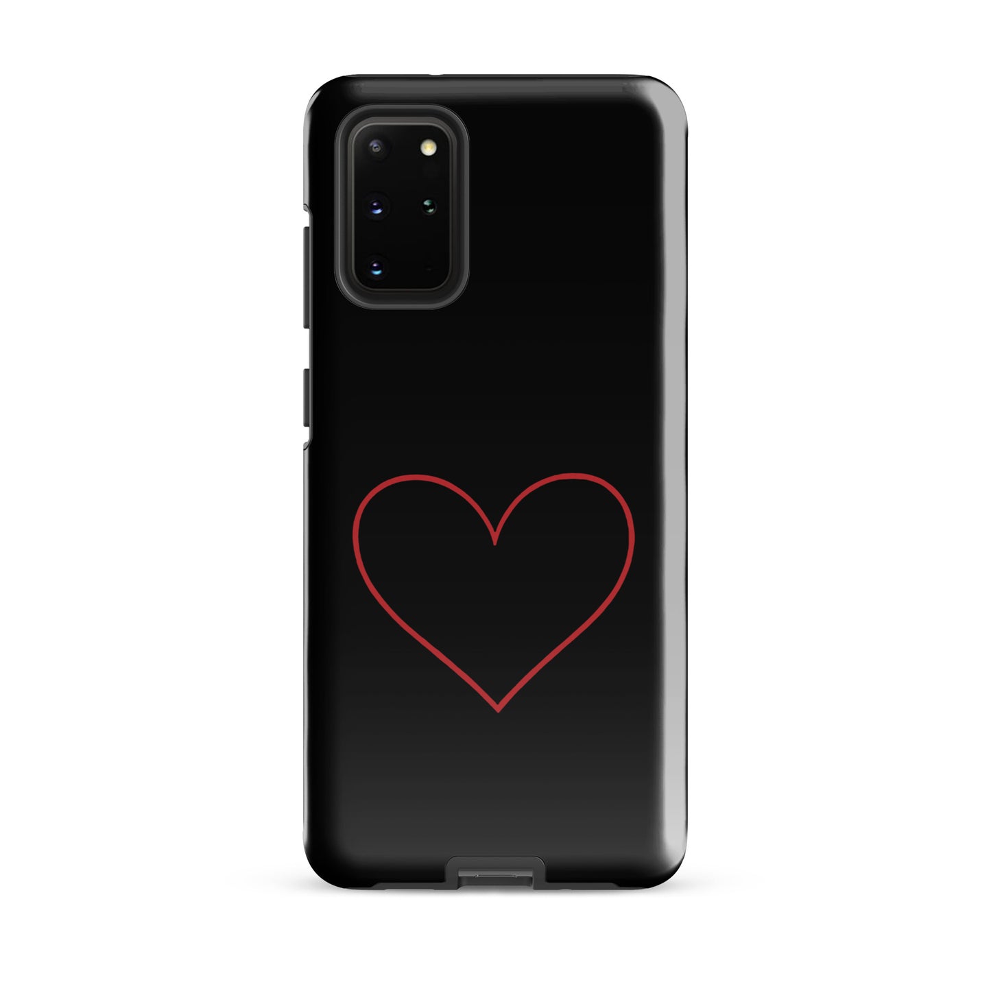 Phone Case for Samsung Galaxy with minimalist crimson heart design.