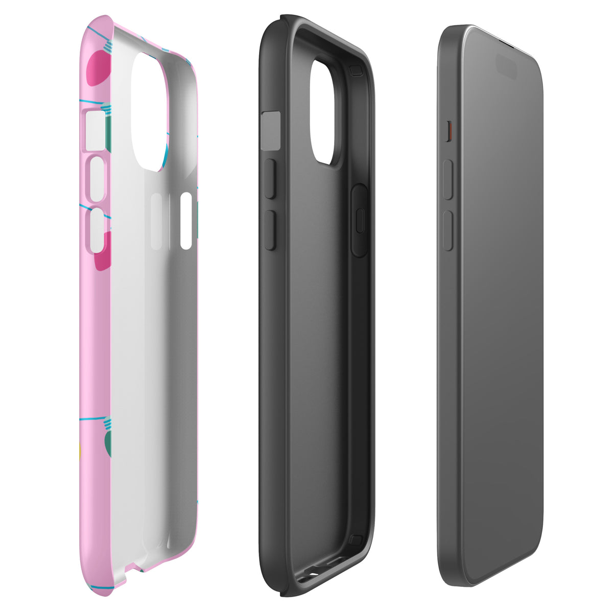 Phone Case for iPhone with holiday lights and stars design