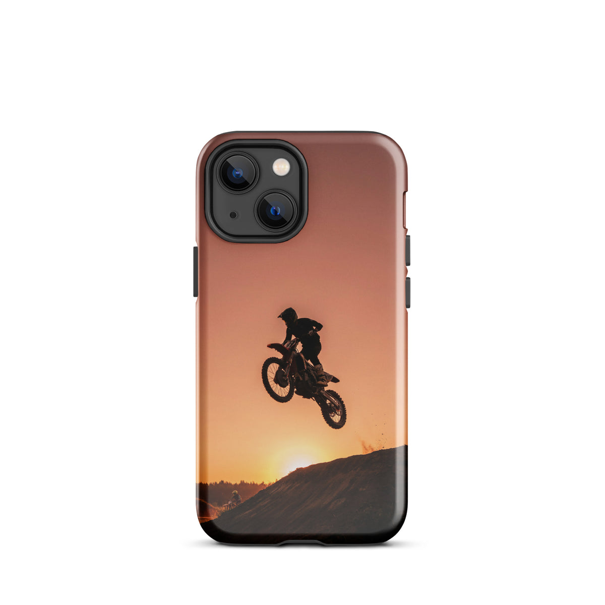 Phone Case for iPhone featuring motocross dirt bike sunset design