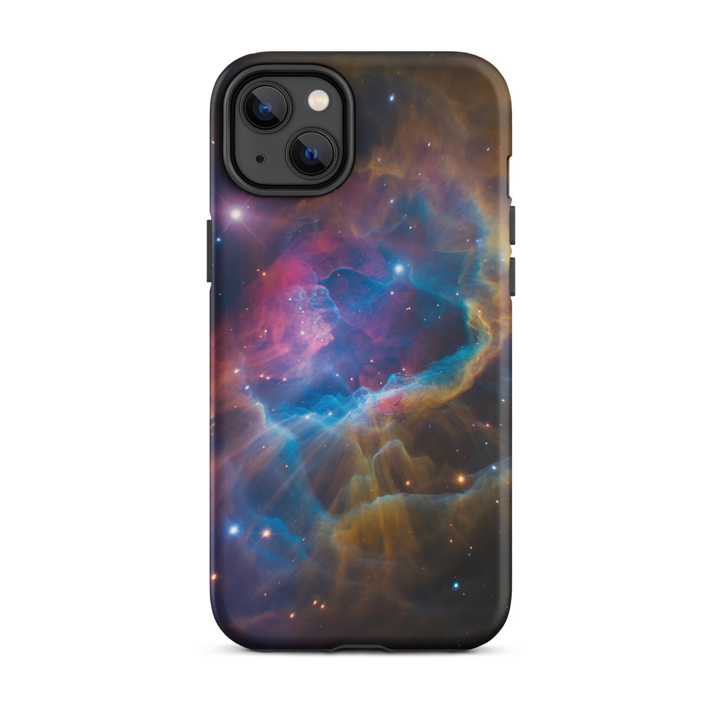 Phone Case for iPhone – Nebula Cosmic Dreamscape with swirling colors and starburst design
