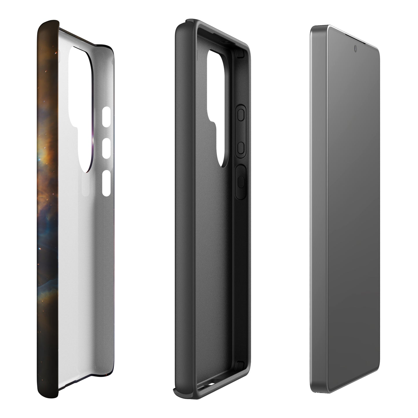 Phone Case for Samsung Galaxy with nebula cosmic design and protective features.