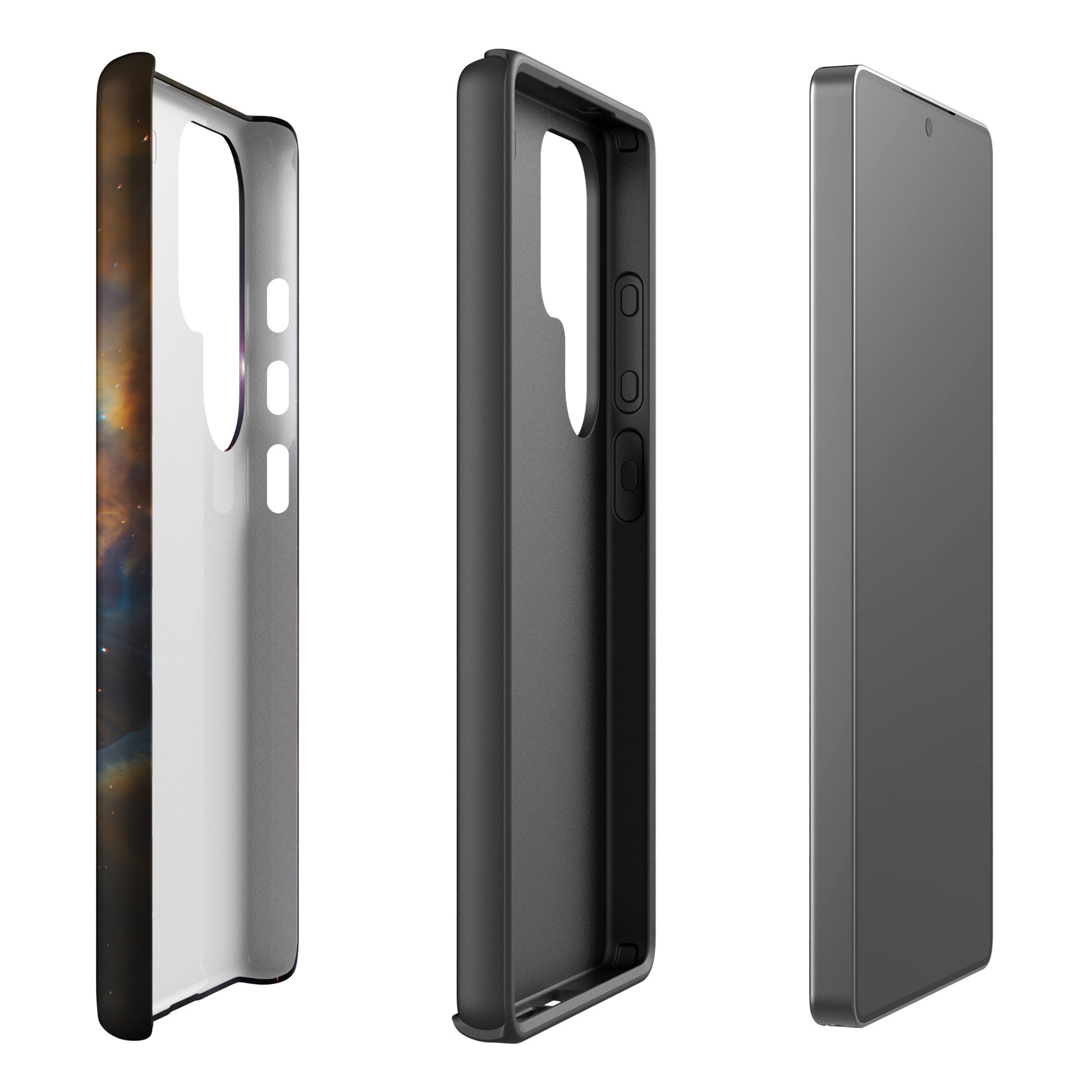 Phone Case for Samsung Galaxy with nebula cosmic design and protective features.