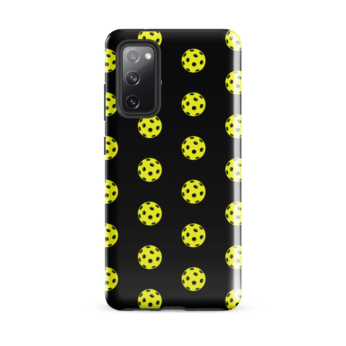 Phone Case for Samsung Galaxy with pickleball pattern, sporty style, premium protection, bold design for pickleball enthusiasts.