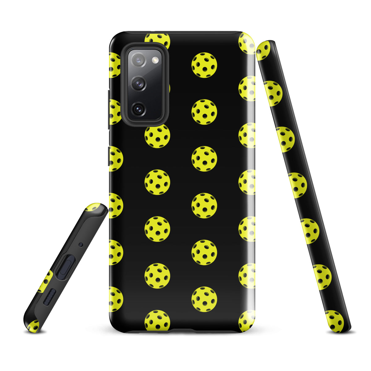 Phone Case for Samsung Galaxy with pickleball pattern, luxury-inspired design, premium protection. Sporty style for pickleball enthusiasts.