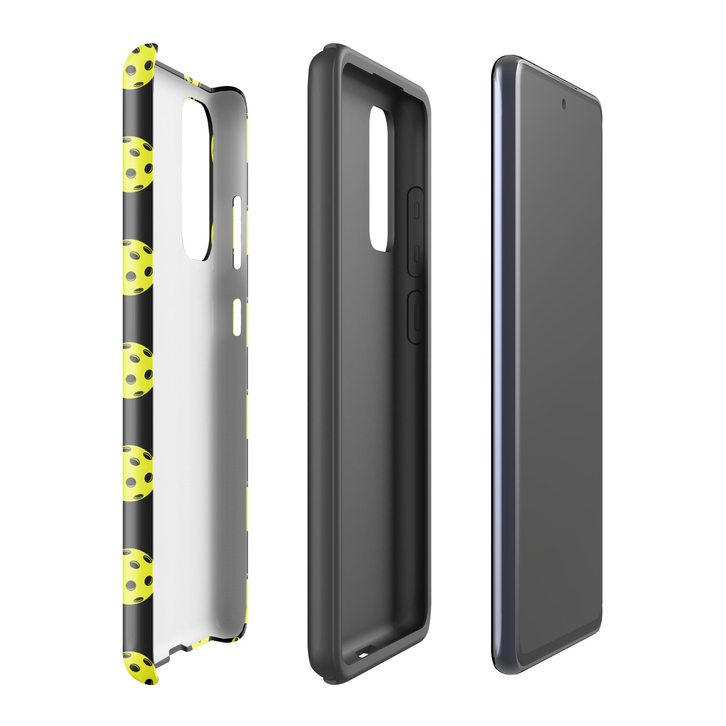 Phone Case for Samsung Galaxy with Pickleball Pattern, luxury-inspired design, premium protection, ideal for pickleball enthusiasts.
