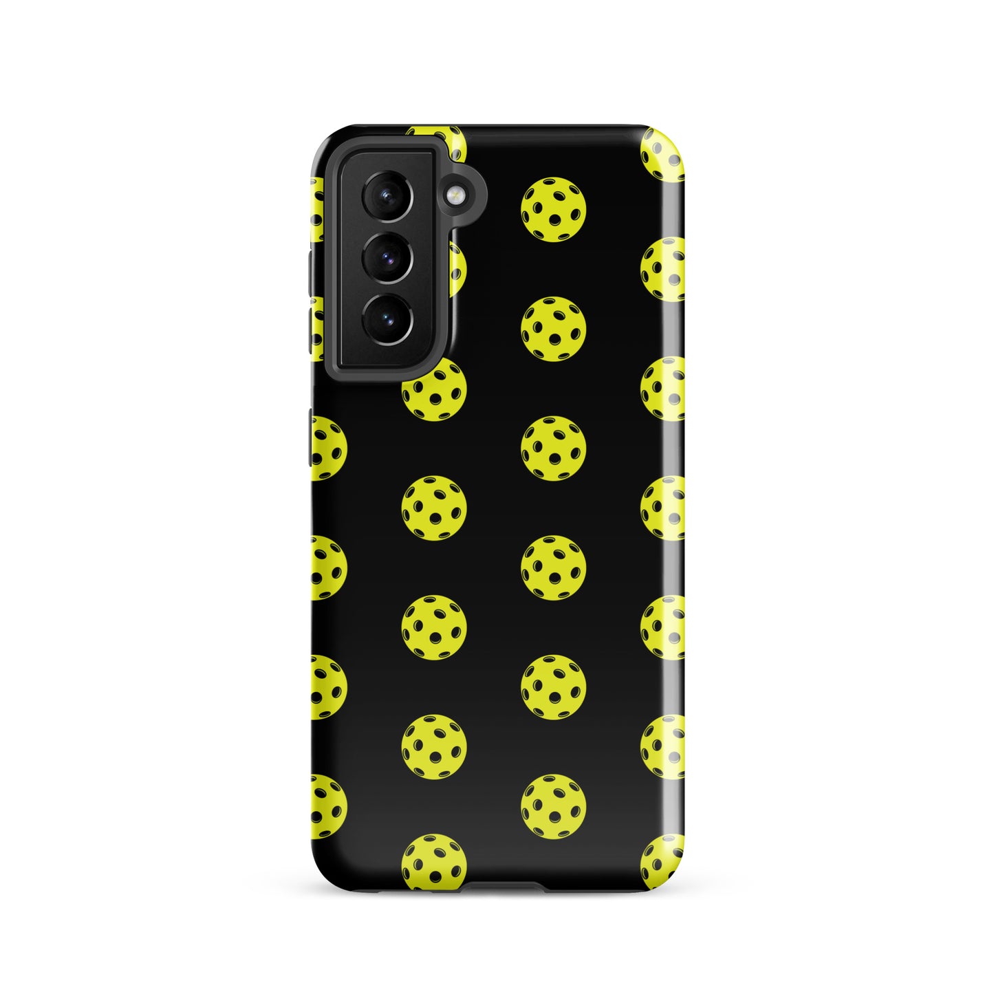 Phone Case for Samsung Galaxy with pickleball pattern design, luxury-inspired for sporty style, premium protection and playful aesthetics.