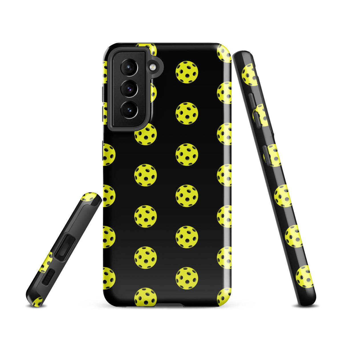 Phone Case for Samsung Galaxy with bold pickleball pattern showcasing sporty style and premium protection.