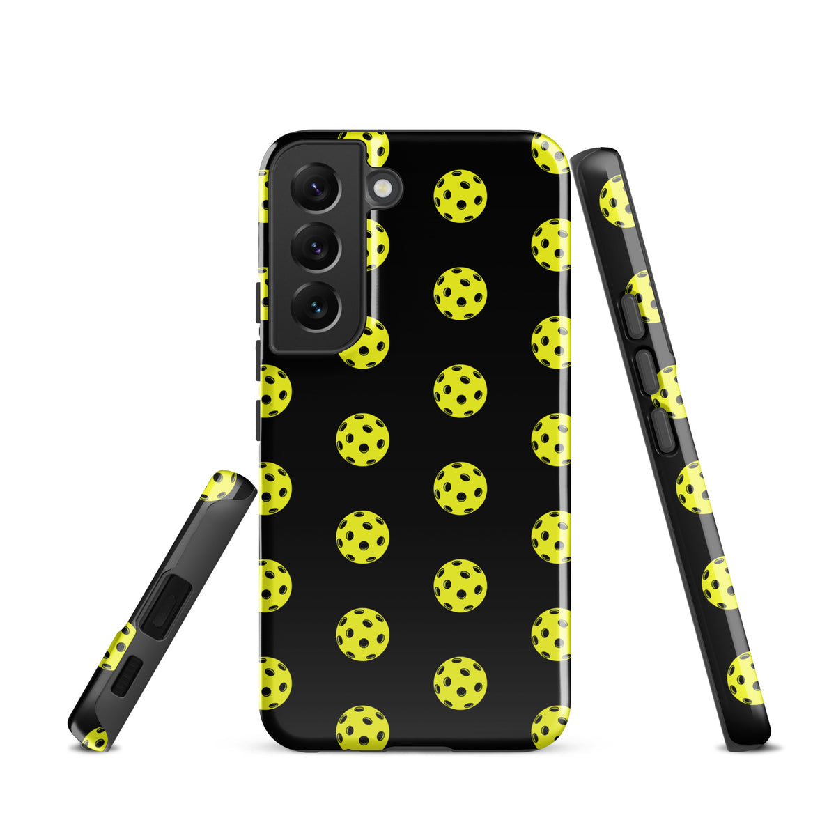 Phone Case for Samsung Galaxy with pickleball pattern, premium protection design. Perfect for sports enthusiasts.