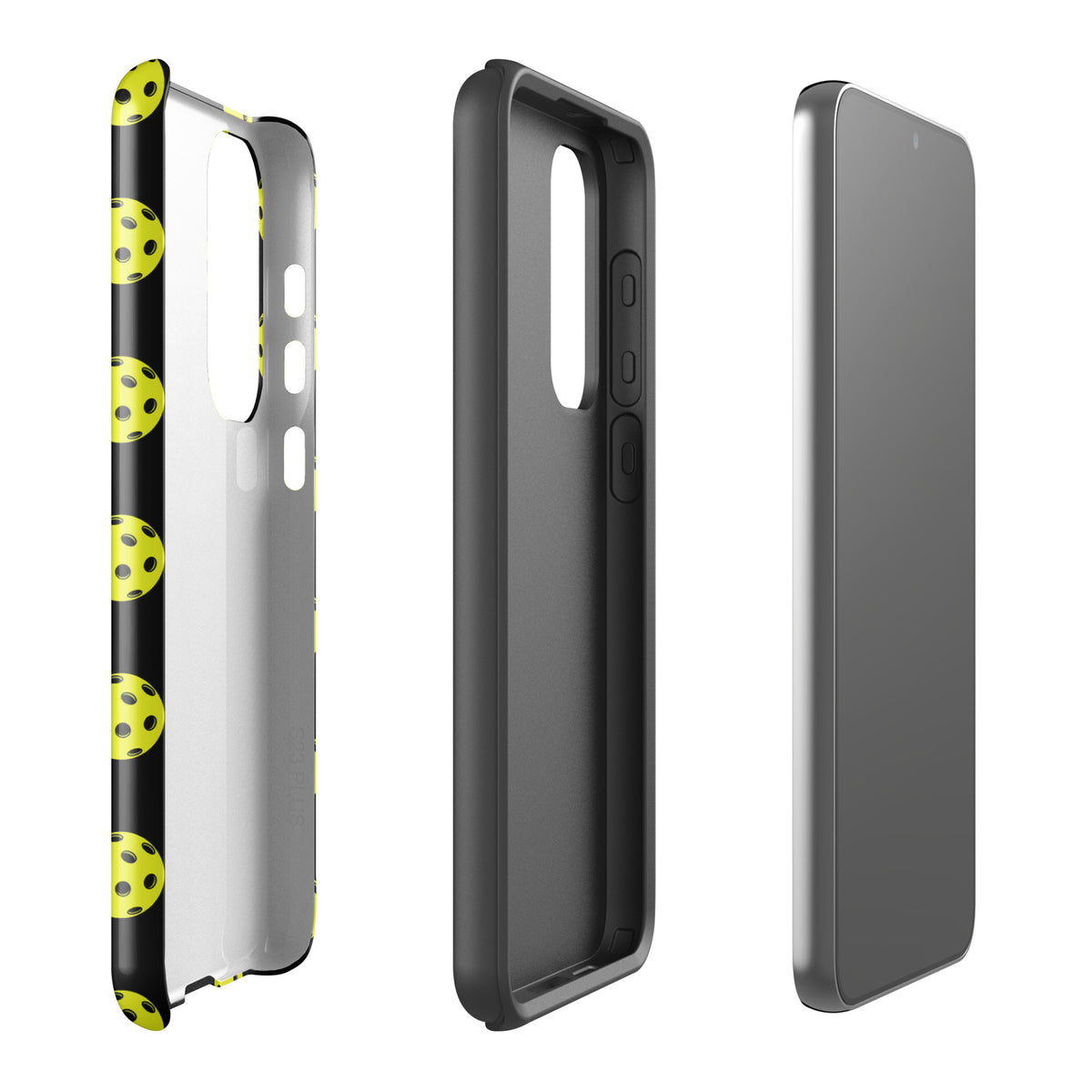 Phone Case for Samsung Galaxy with pickleball pattern, featuring sporty design and premium protection, ideal for pickleball enthusiasts.