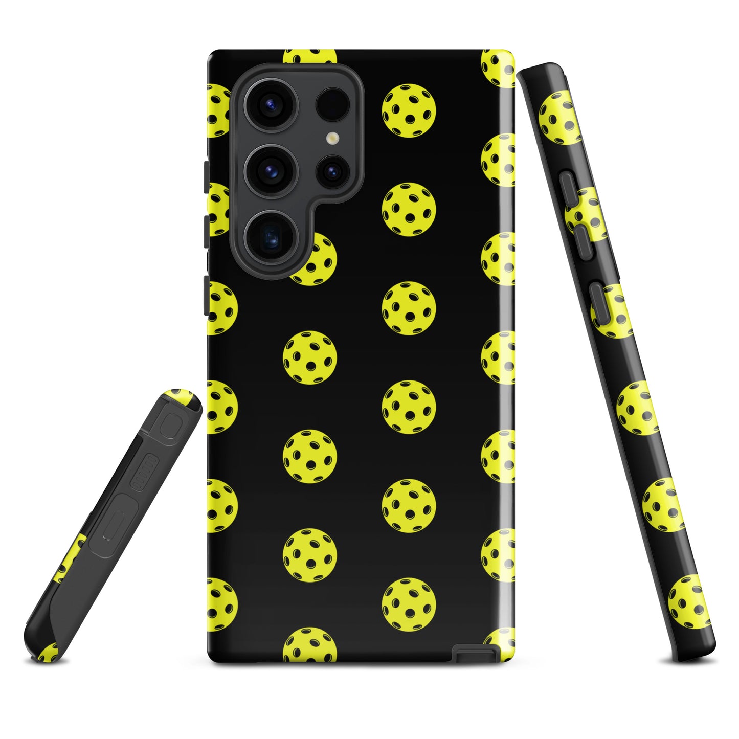 Phone Case for Samsung Galaxy with pickleball pattern offering sporty style and premium protection.