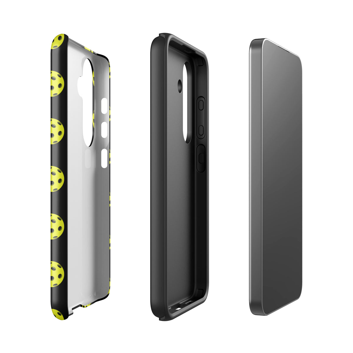 Phone Case for Samsung Galaxy with pickleball pattern offering sporty style and premium protection, perfect for pickleball enthusiasts.