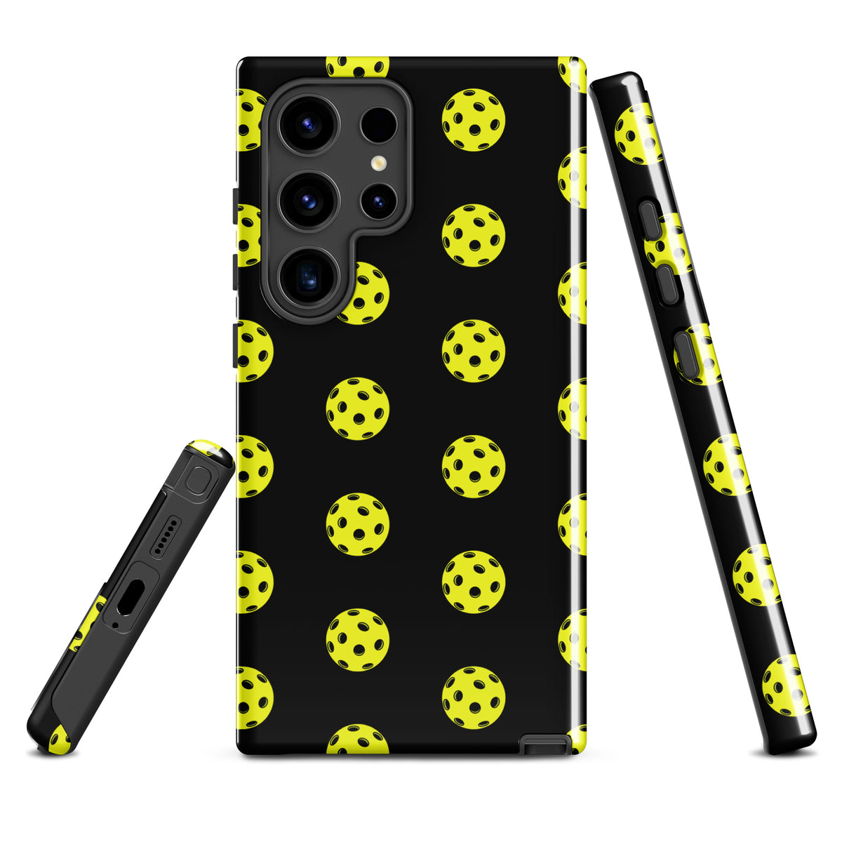 Phone Case for Samsung Galaxy with pickleball pattern, showcasing sporty style and premium protection.