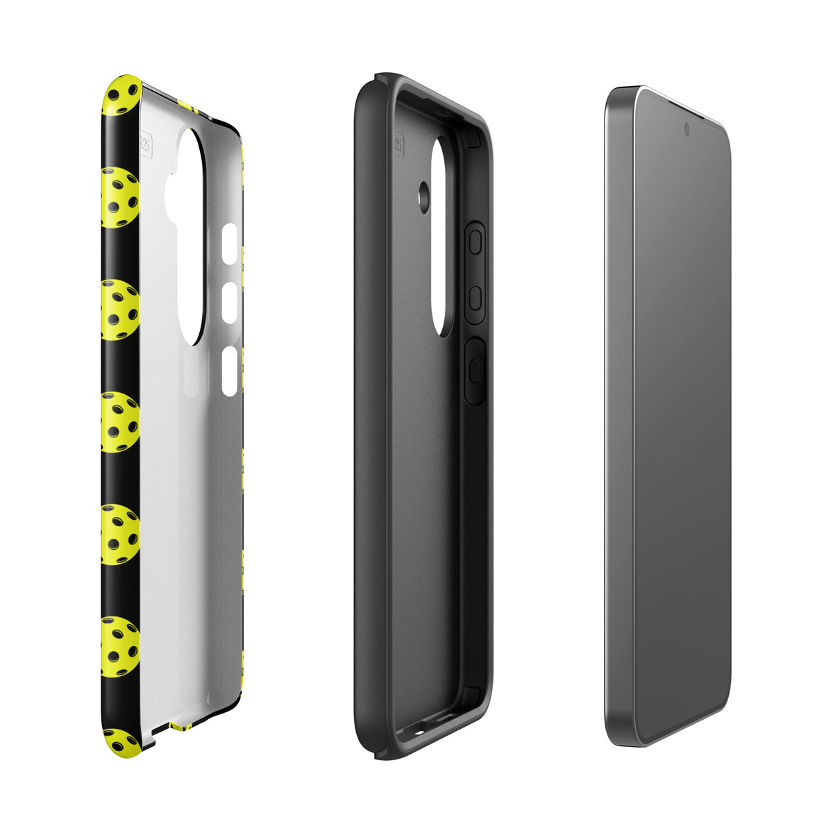 Phone Case for Samsung Galaxy with pickleball pattern showcasing sporty style and luxury-inspired design.