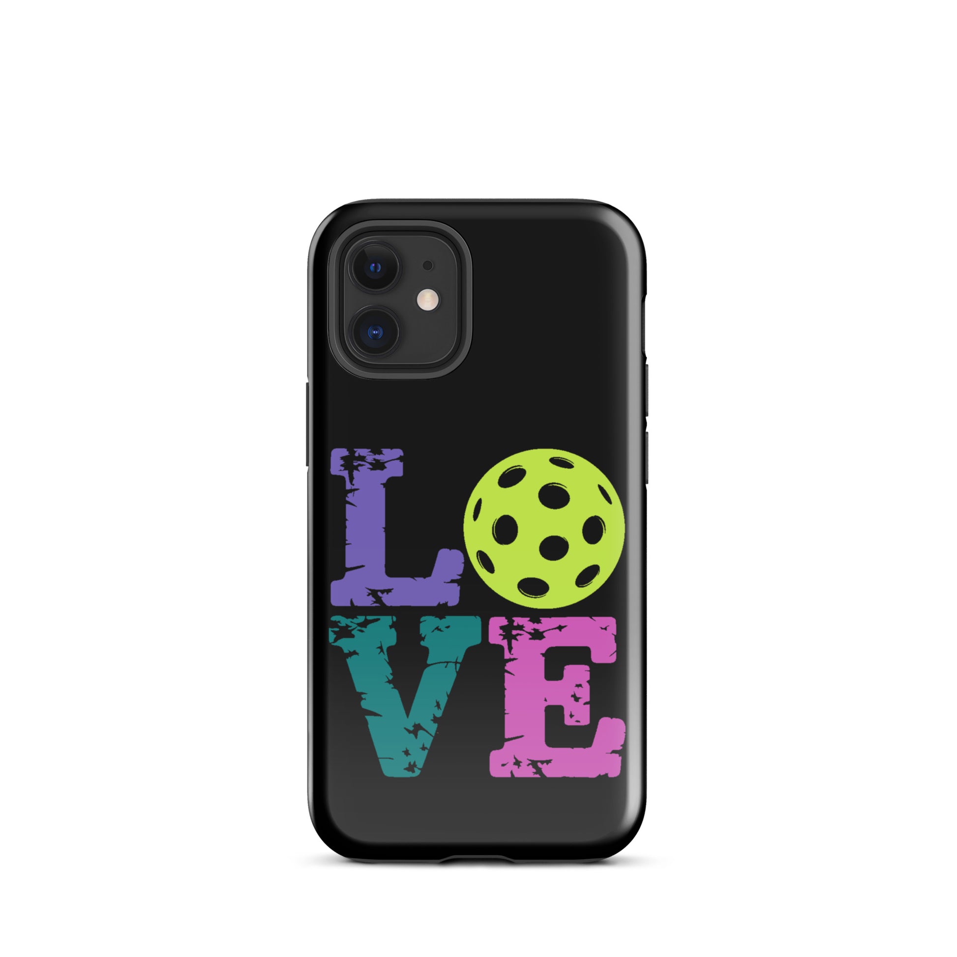 Phone Case for iPhone with LOVE Pickleball Design, Perfect for Pickleball Fans