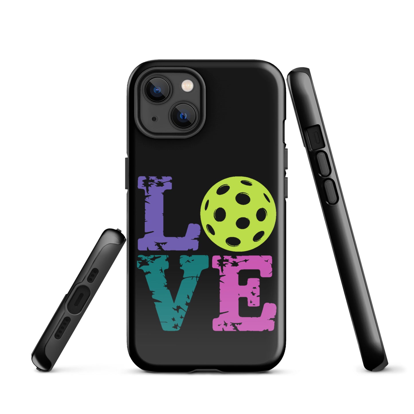 Phone Case for iPhone with Love Design featuring Pickleball for fans