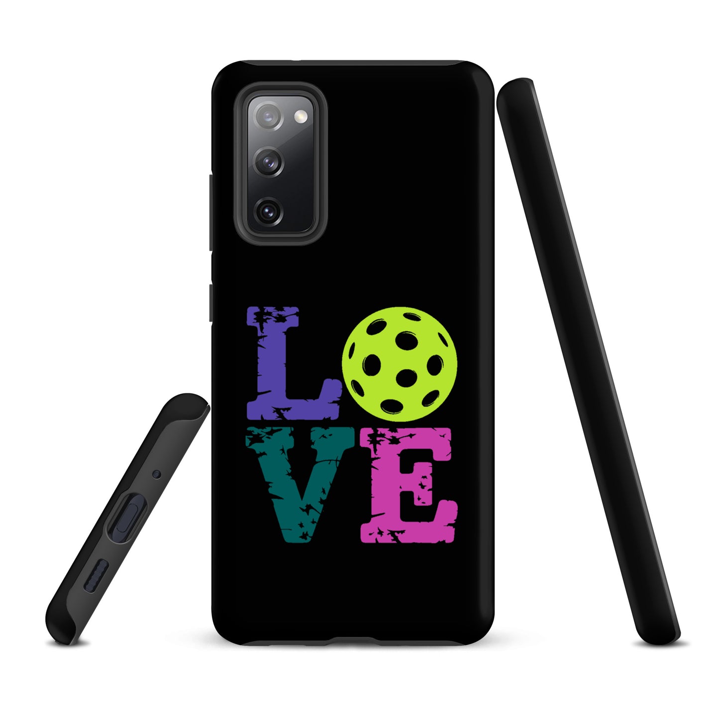 Phone Case for Samsung Galaxy with Love Design for Pickleball Fans