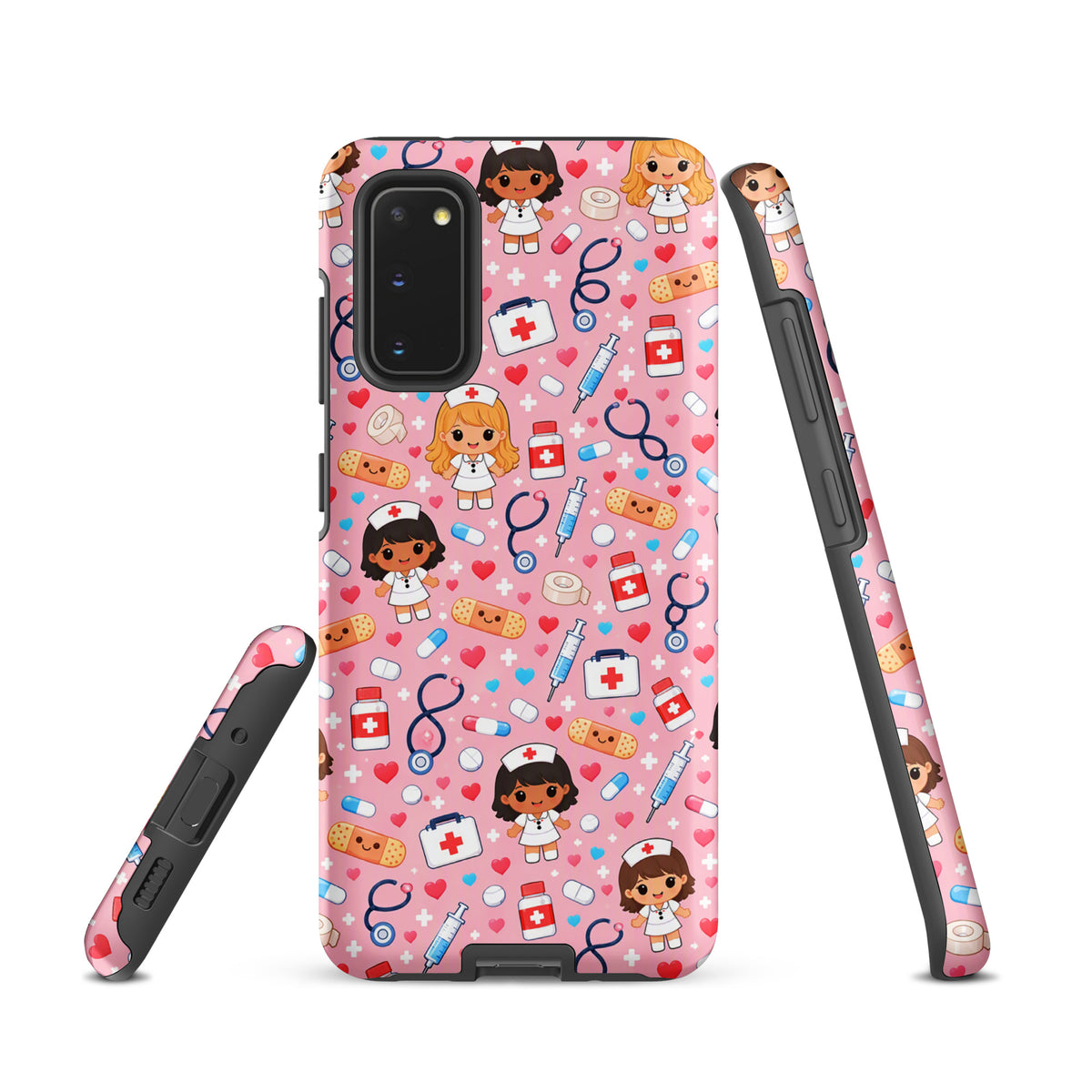 Phone Case for Samsung Galaxy with Cute Kawaii Nurse Medical Pattern (xx225)