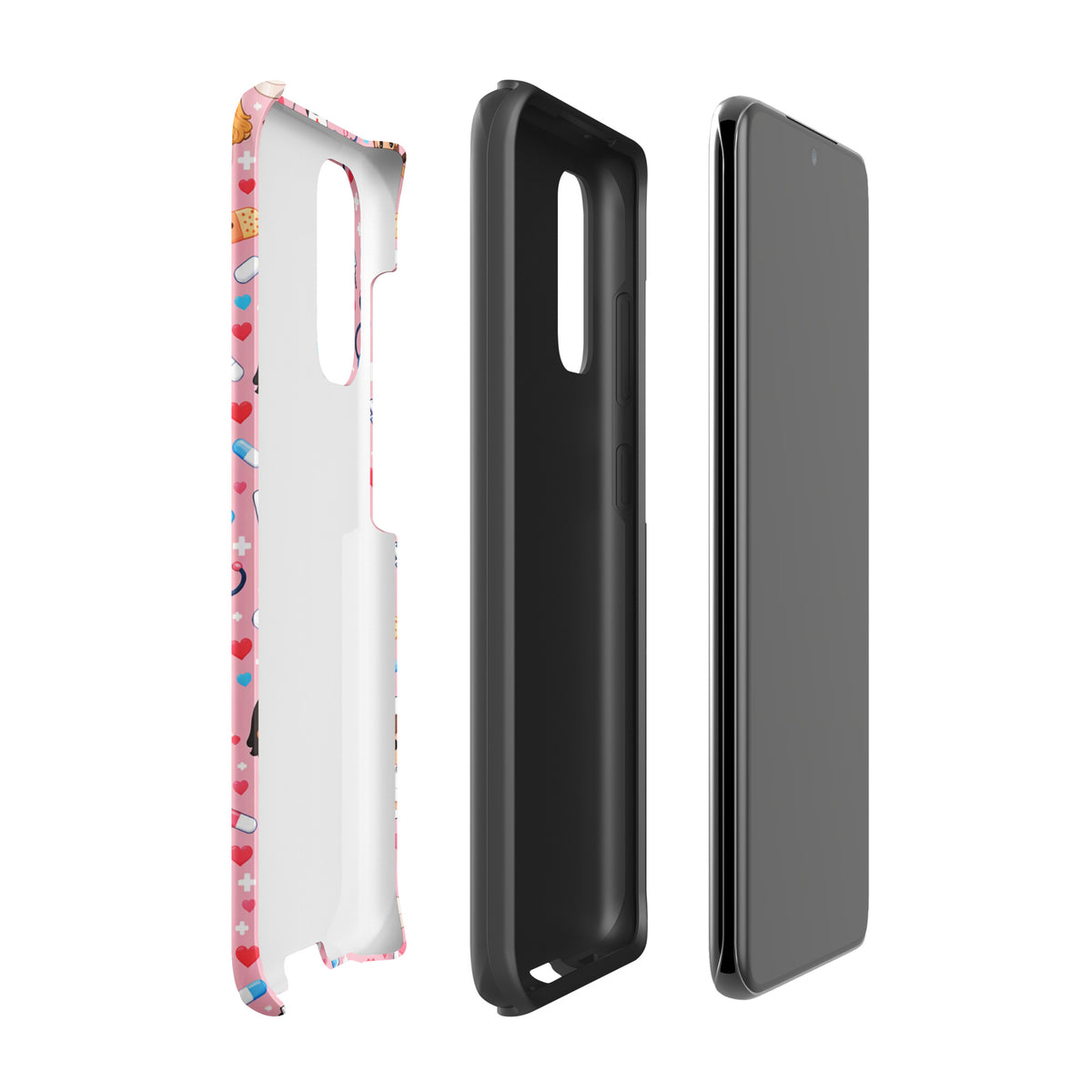 Phone Case for Samsung Galaxy with Cute Kawaii Nurse Medical Pattern (xx225)
