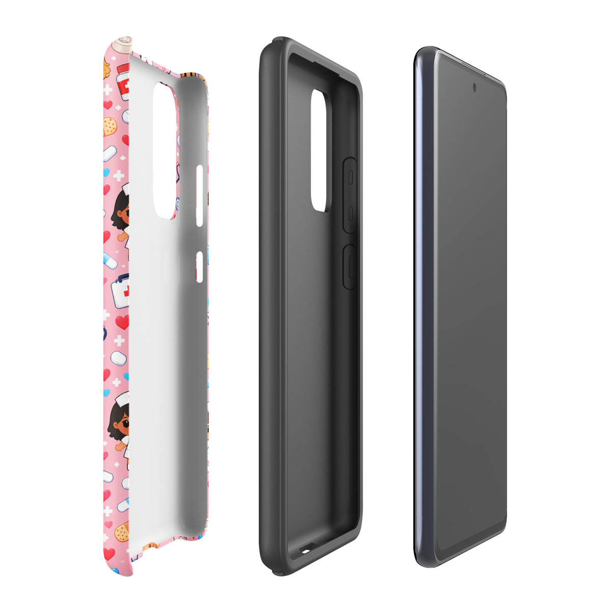 Phone Case for Samsung Galaxy with Cute Kawaii Nurse Medical Pattern (xx225)