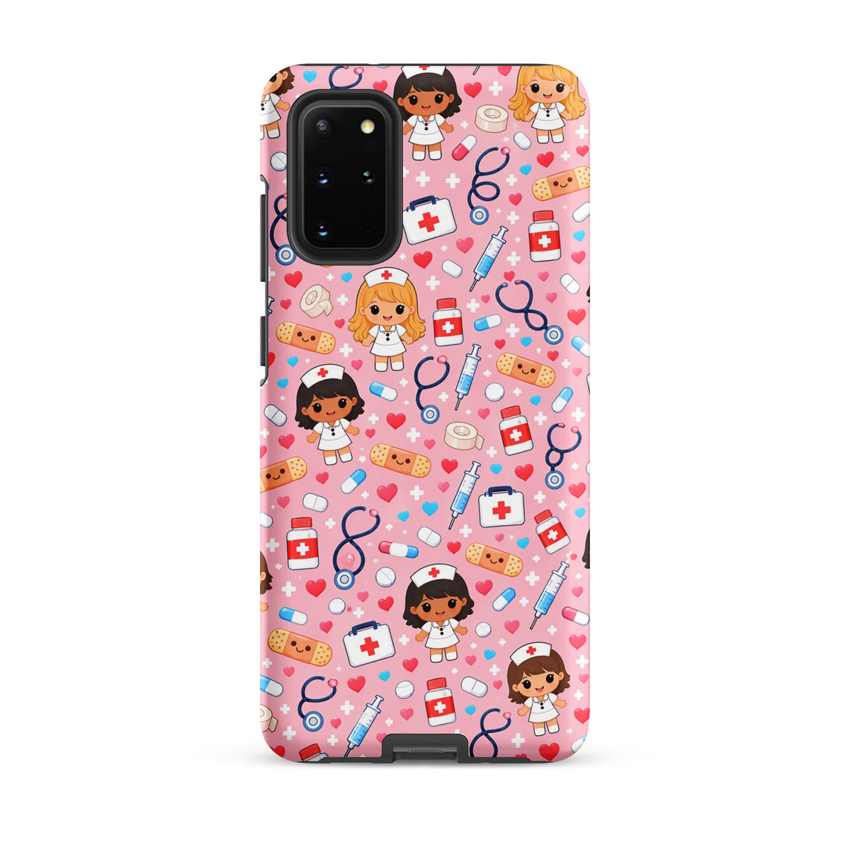 Phone Case for Samsung Galaxy with Cute Kawaii Nurse Medical Pattern (xx225)