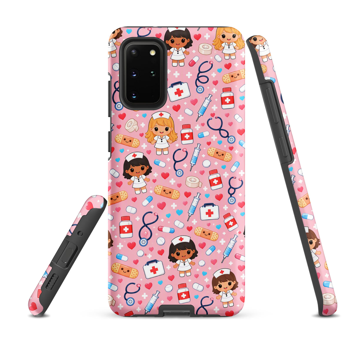 Phone Case for Samsung Galaxy with Cute Kawaii Nurse Medical Pattern (xx225)