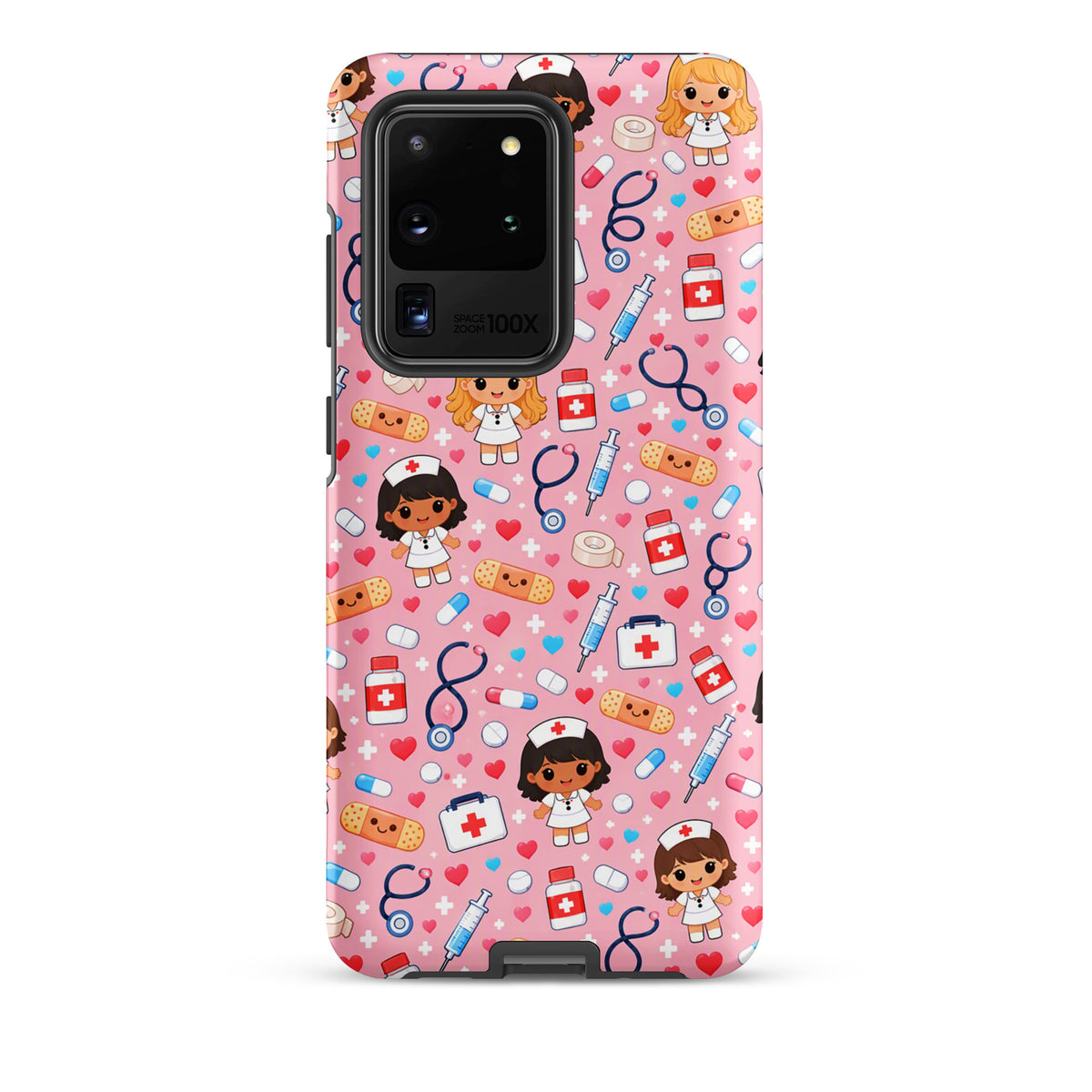 Phone Case for Samsung Galaxy with Cute Kawaii Nurse Medical Pattern (xx225)