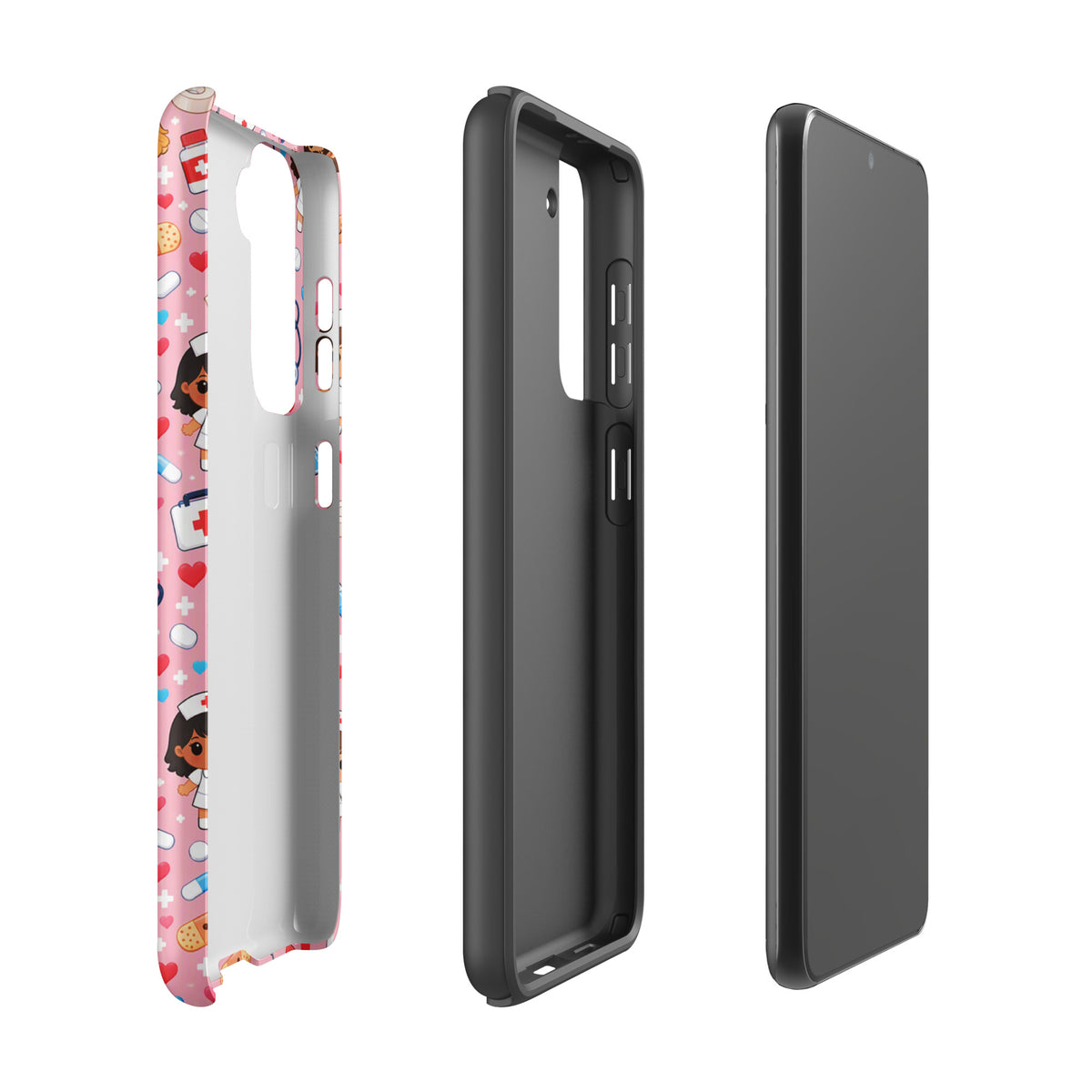 Phone Case for Samsung Galaxy with Cute Kawaii Nurse Medical Pattern (xx225)