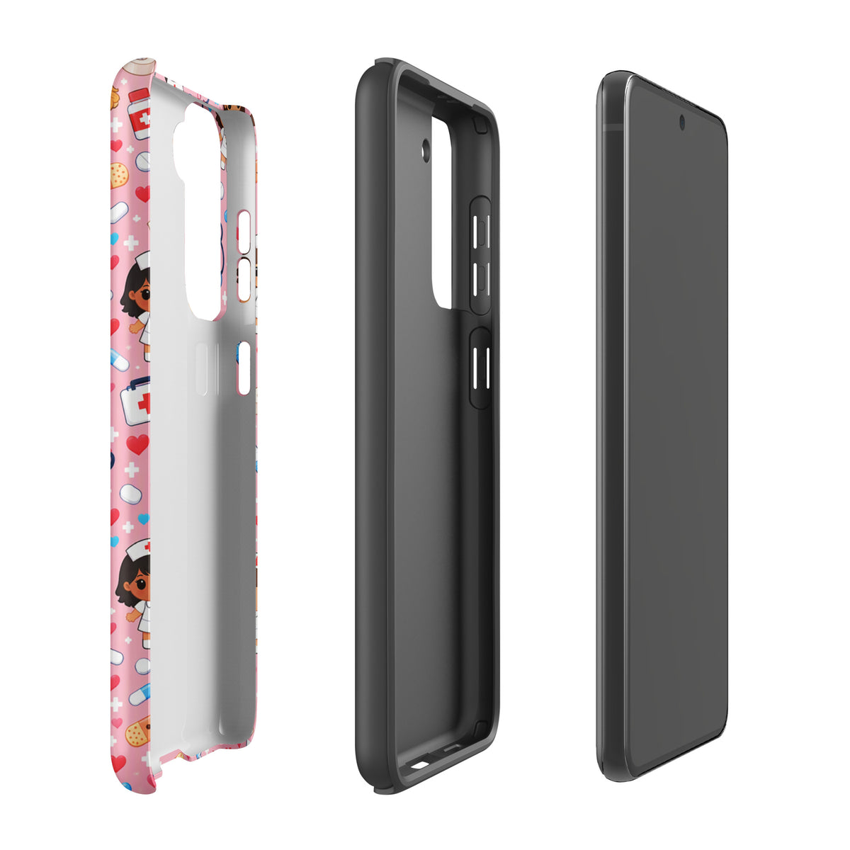 Phone Case for Samsung Galaxy with Cute Kawaii Nurse Medical Pattern (xx225)
