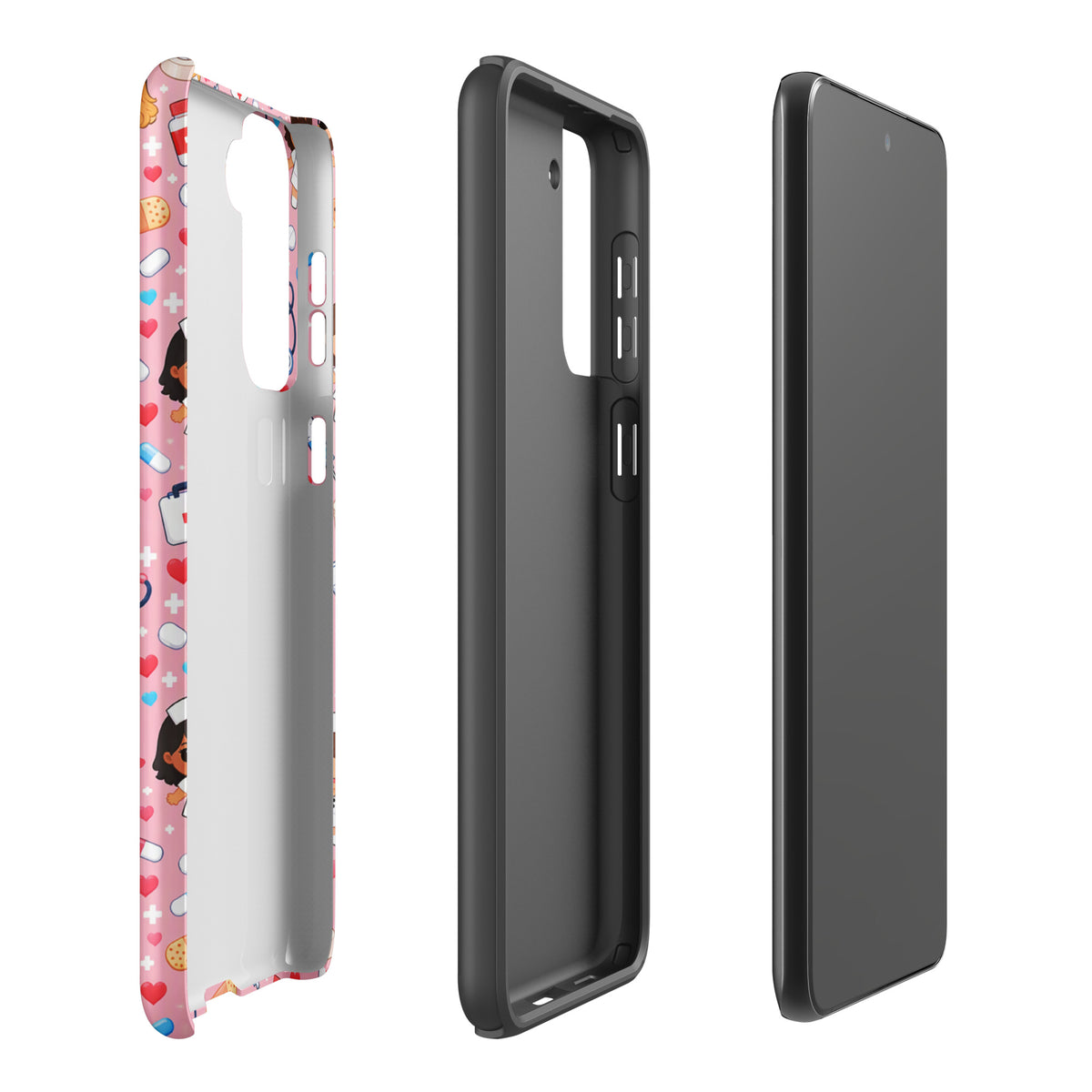 Phone Case for Samsung Galaxy with Cute Kawaii Nurse Medical Pattern (xx225)