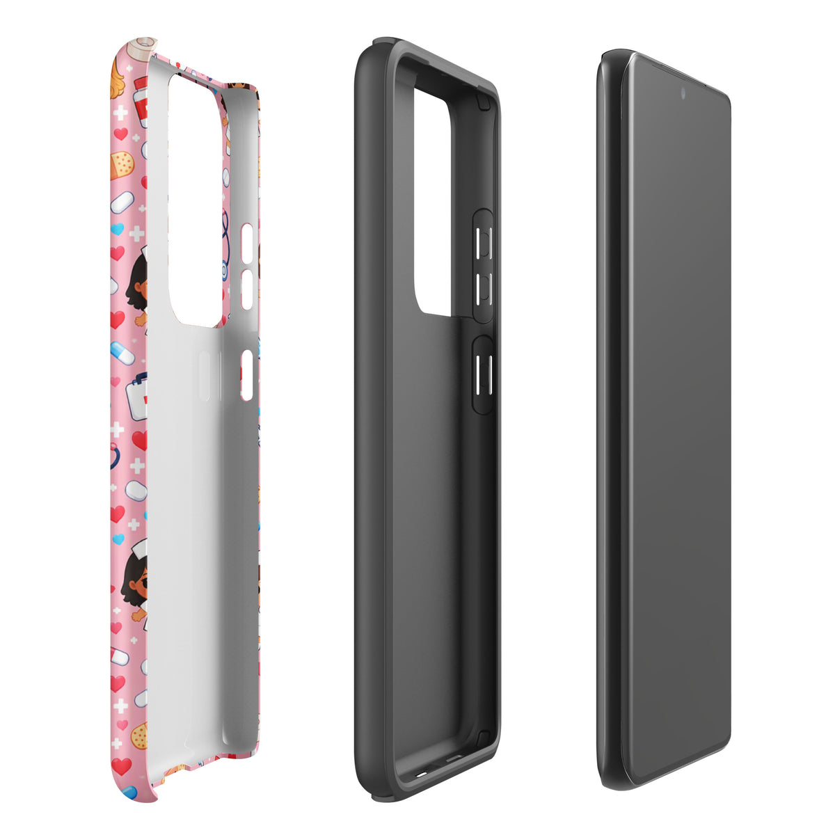 Phone Case for Samsung Galaxy with Cute Kawaii Nurse Medical Pattern (xx225)