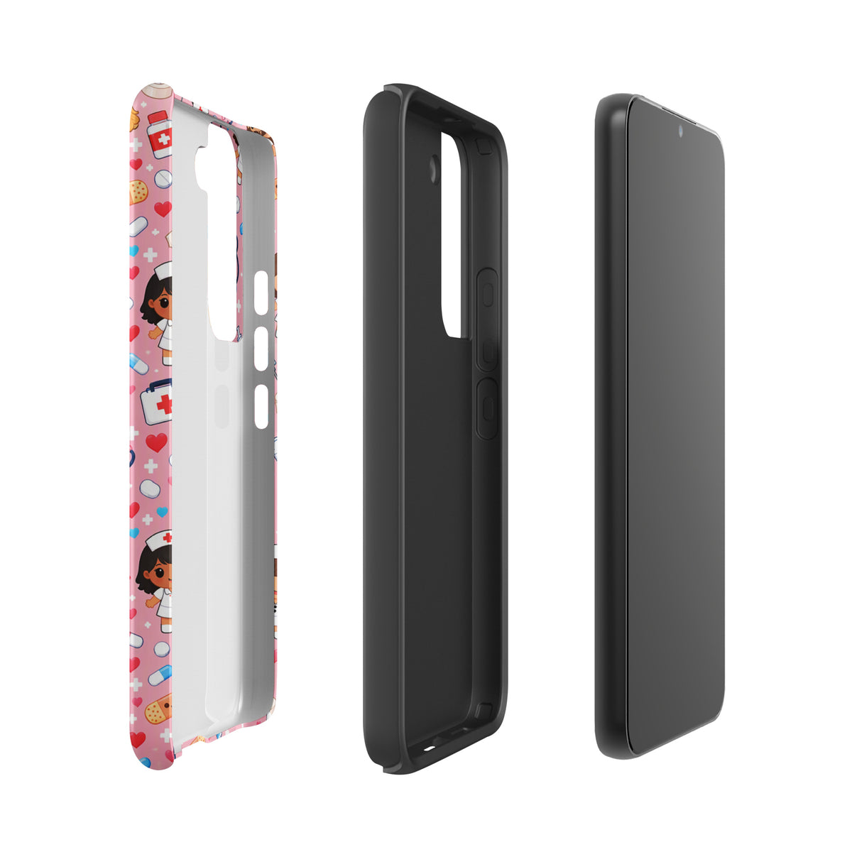 Phone Case for Samsung Galaxy with Cute Kawaii Nurse Medical Pattern (xx225)