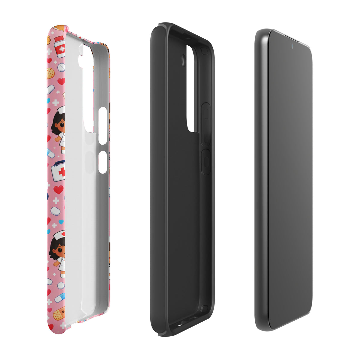 Phone Case for Samsung Galaxy with Cute Kawaii Nurse Medical Pattern (xx225)