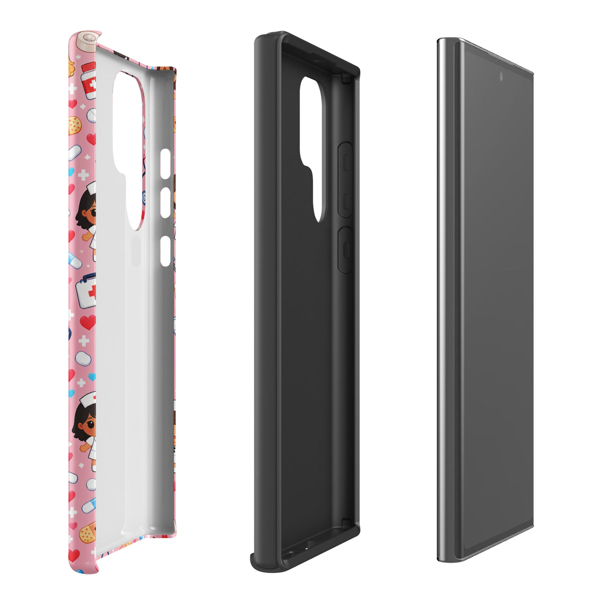 Phone Case for Samsung Galaxy with Cute Kawaii Nurse Medical Pattern (xx225)